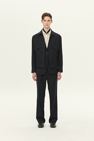 [MOVERE] 트러커 자켓 - 네이비