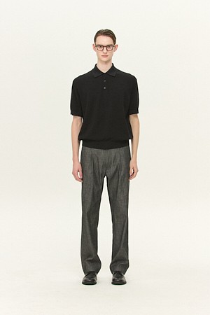 [MOVERE X ROLIAT] 데님 팬츠 - 블랙