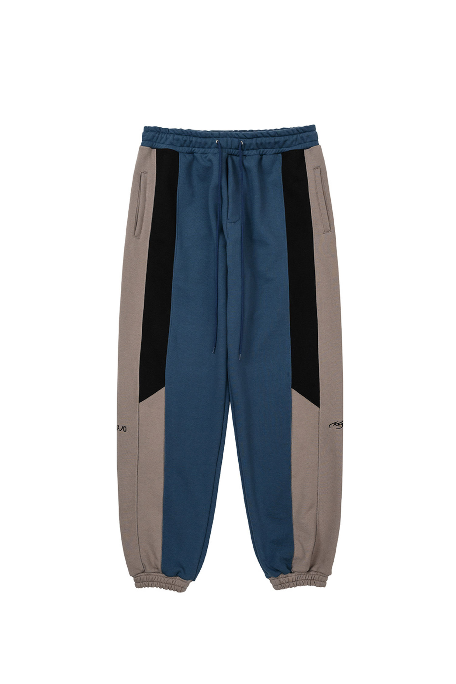 [아조바이아조] Tri Mixed Sweat Pants TEAL_AJOBYAJO