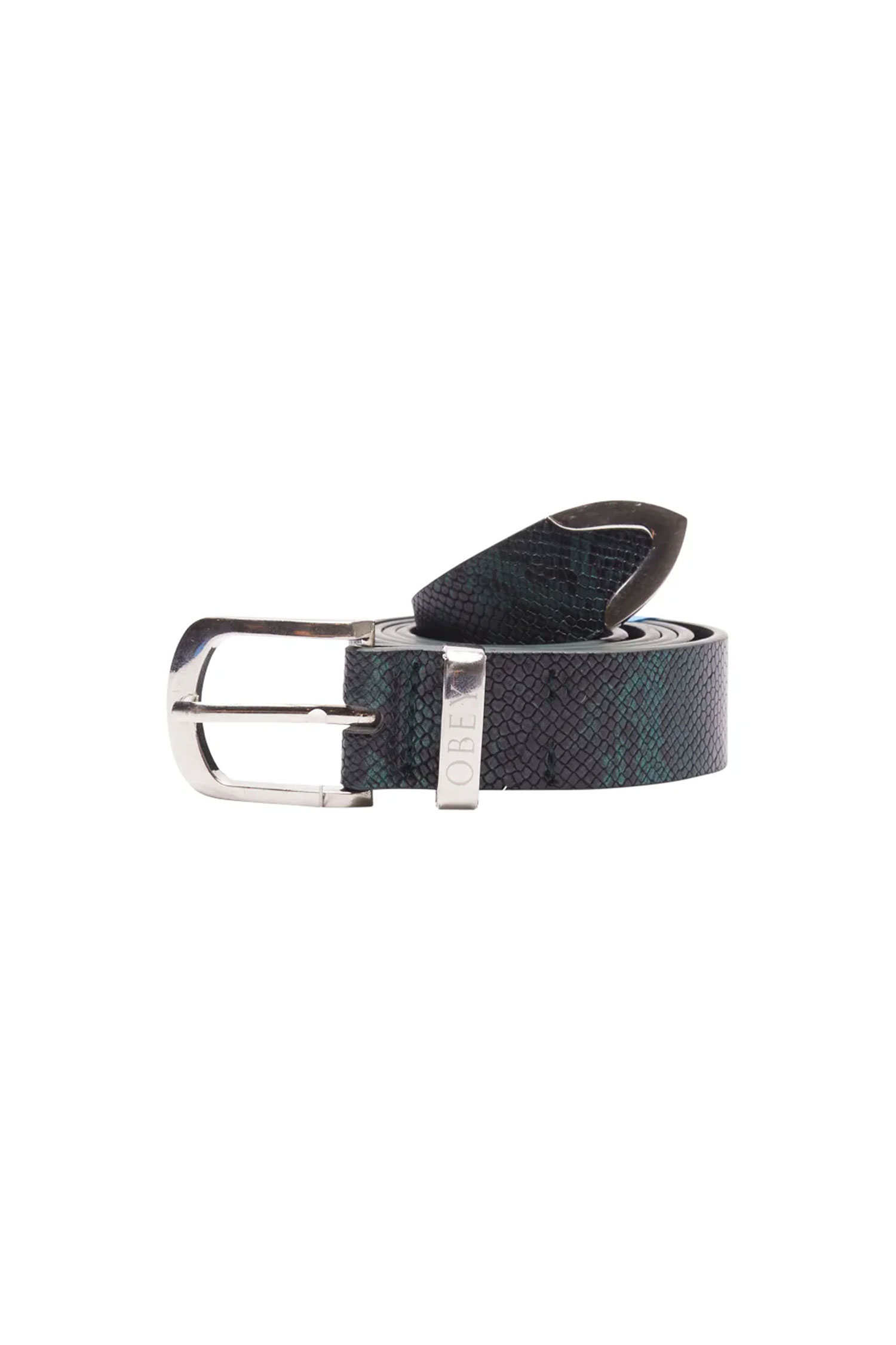 [오베이] OBEY SNAKE DRESS BELT DARK GREEN_OBEY