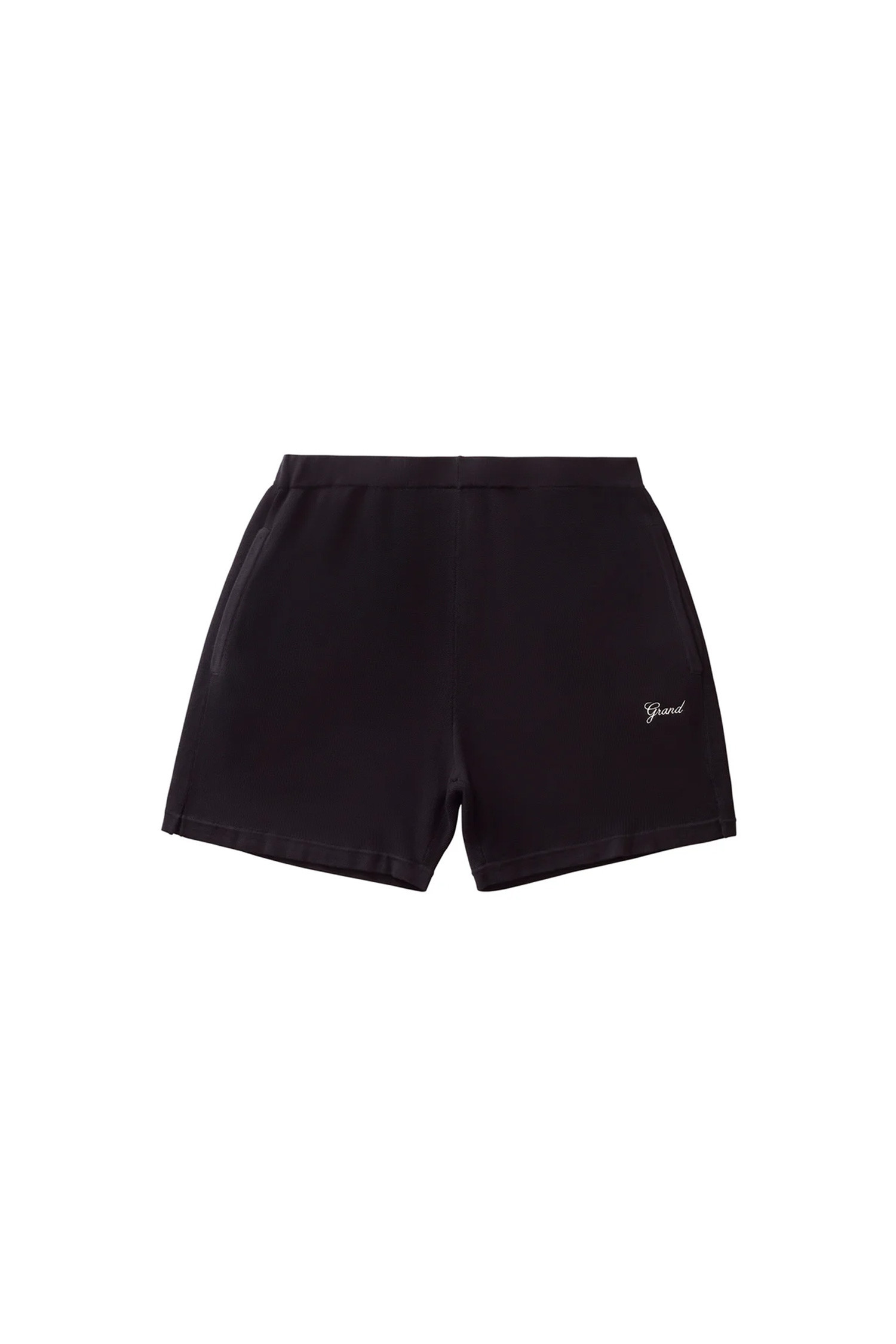 GRAND COLLECTION - 하프팬츠 - [그랜드컬렉션] Knit Short 니트 쇼츠 - Black