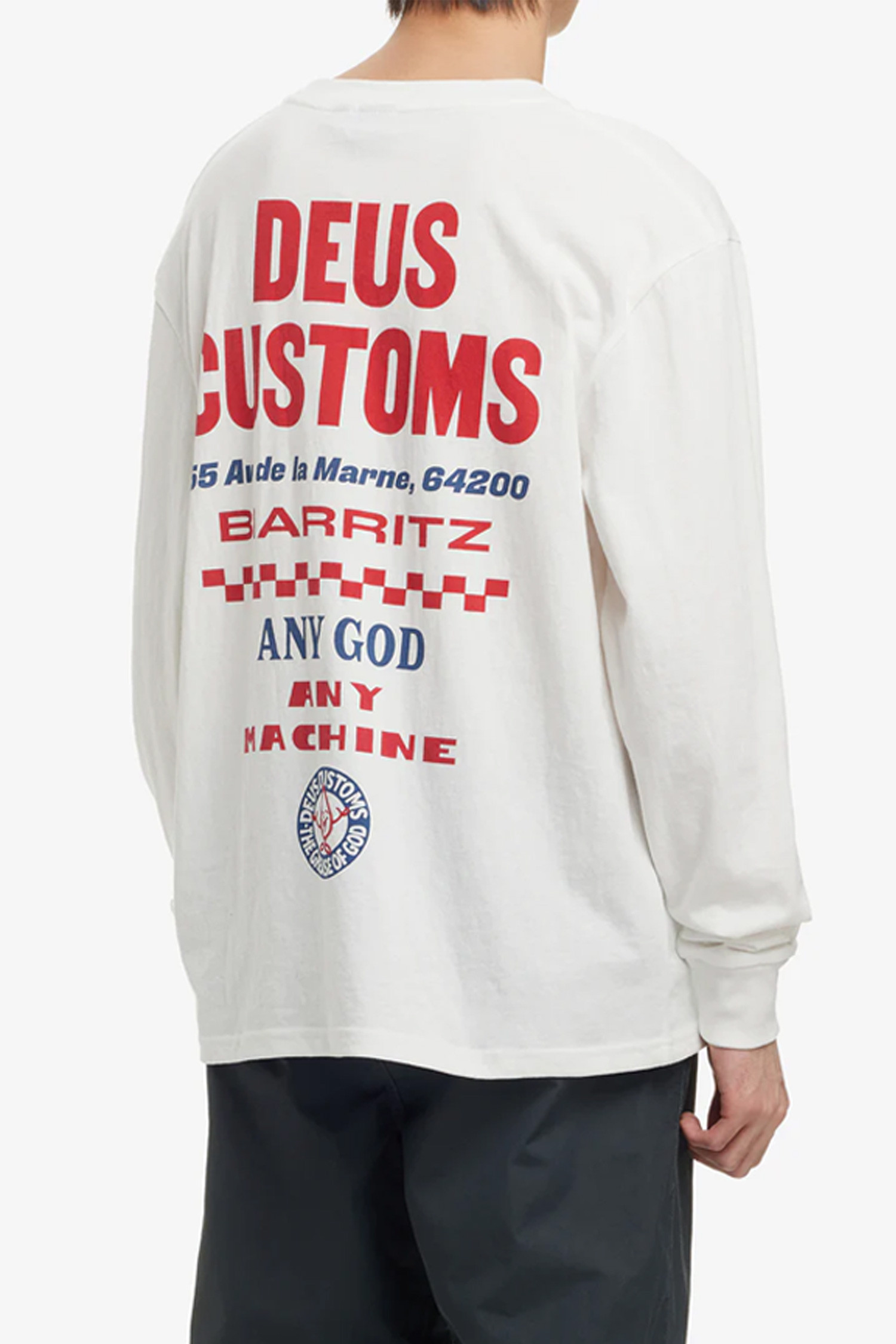 DEUS EX MACHINA - 긴팔티셔츠 - [데우스] BLANCHE LS TEE 블랜치 LS 티셔츠 - VINTAGE WHITE