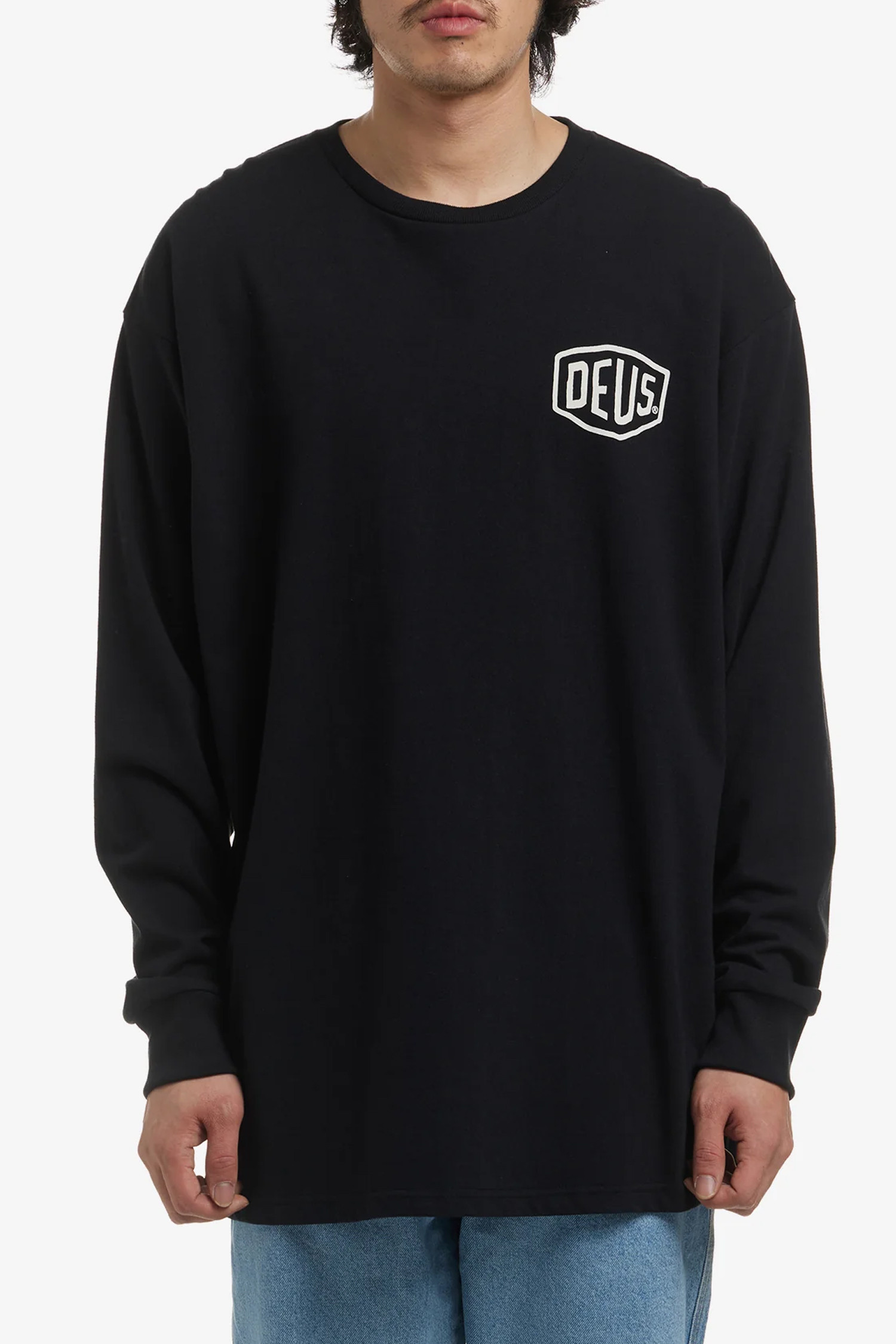 DEUS EX MACHINA - 긴팔티셔츠 - [데우스서울] SEOUL L/S TEE 서울 긴팔 티셔츠 - BLACK