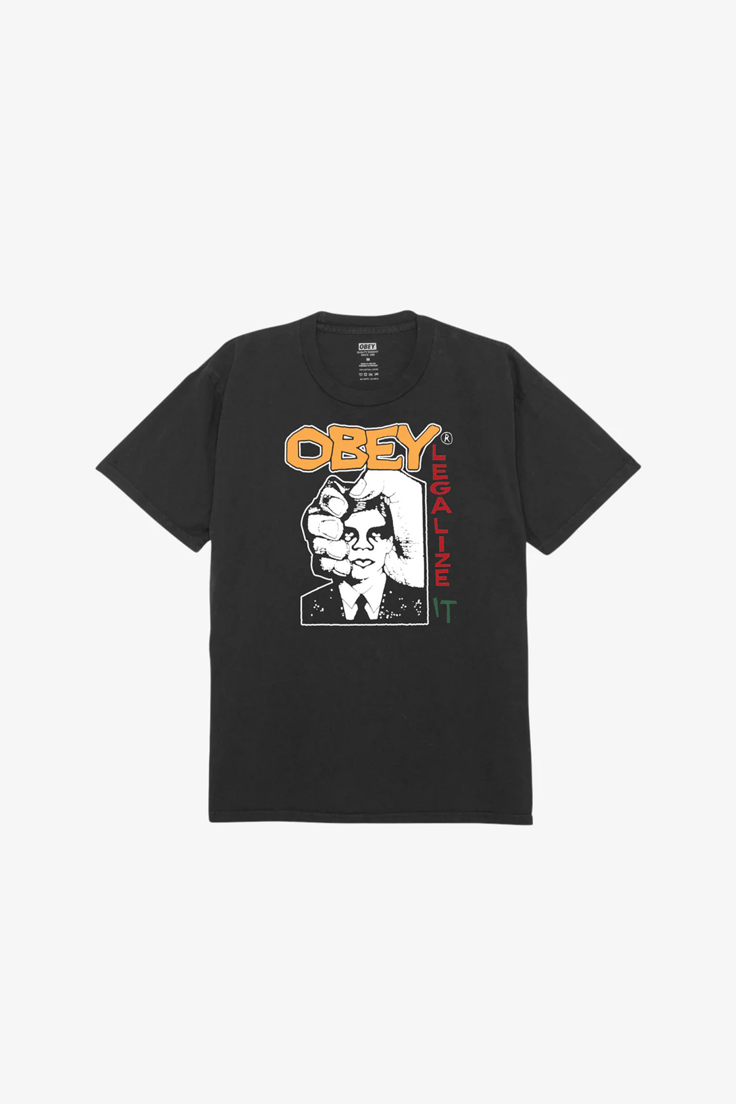 OBEY - 반팔티셔츠 - [오베이] OBEY LEGALIZE IT 리걸라이즈 잇 - PIGMENT VINTAGE BLACK