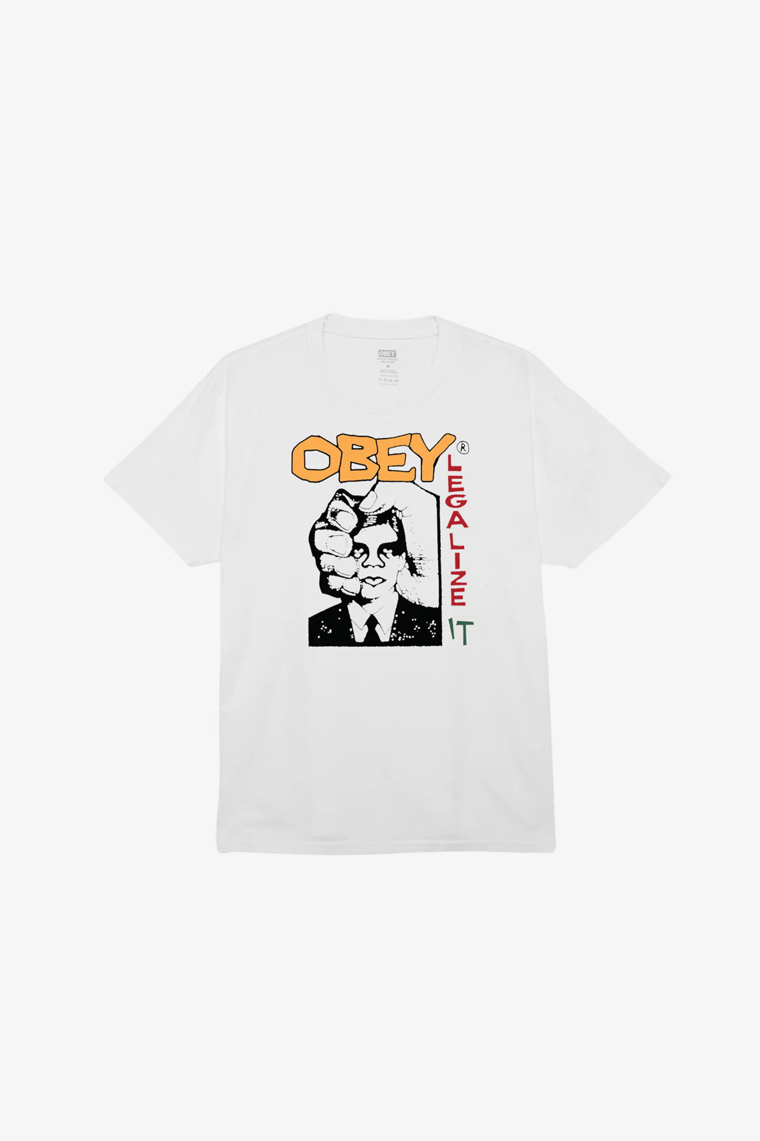 OBEY - 반팔티셔츠 - [오베이] OBEY LEGALIZE IT 리걸라이즈 잇 - PIGMENT VINTAGE WHITE