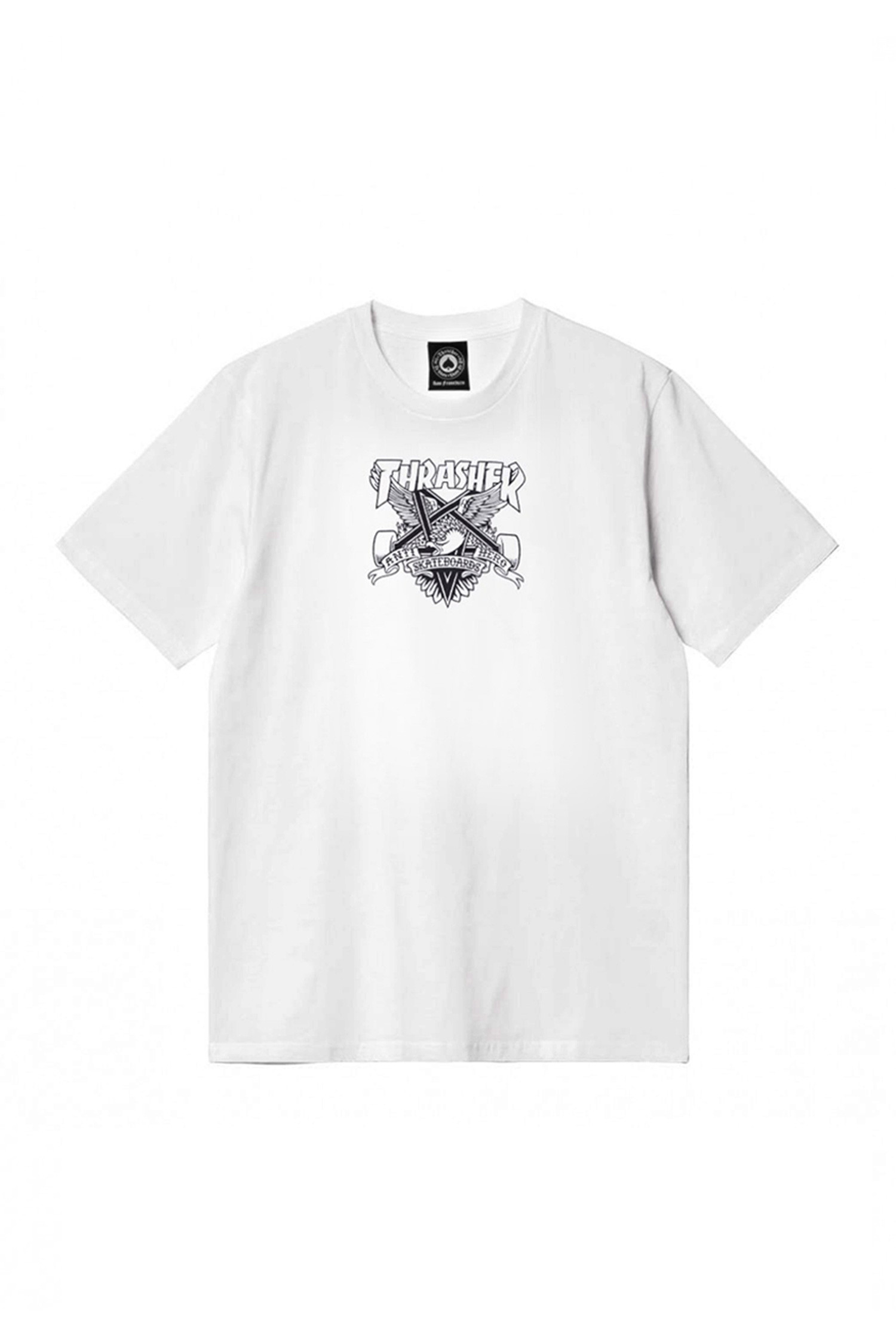 THRASHER - 반팔티셔츠 - [트레셔X안티히어로] EAGLEGRAM T-SHIRT WHITE