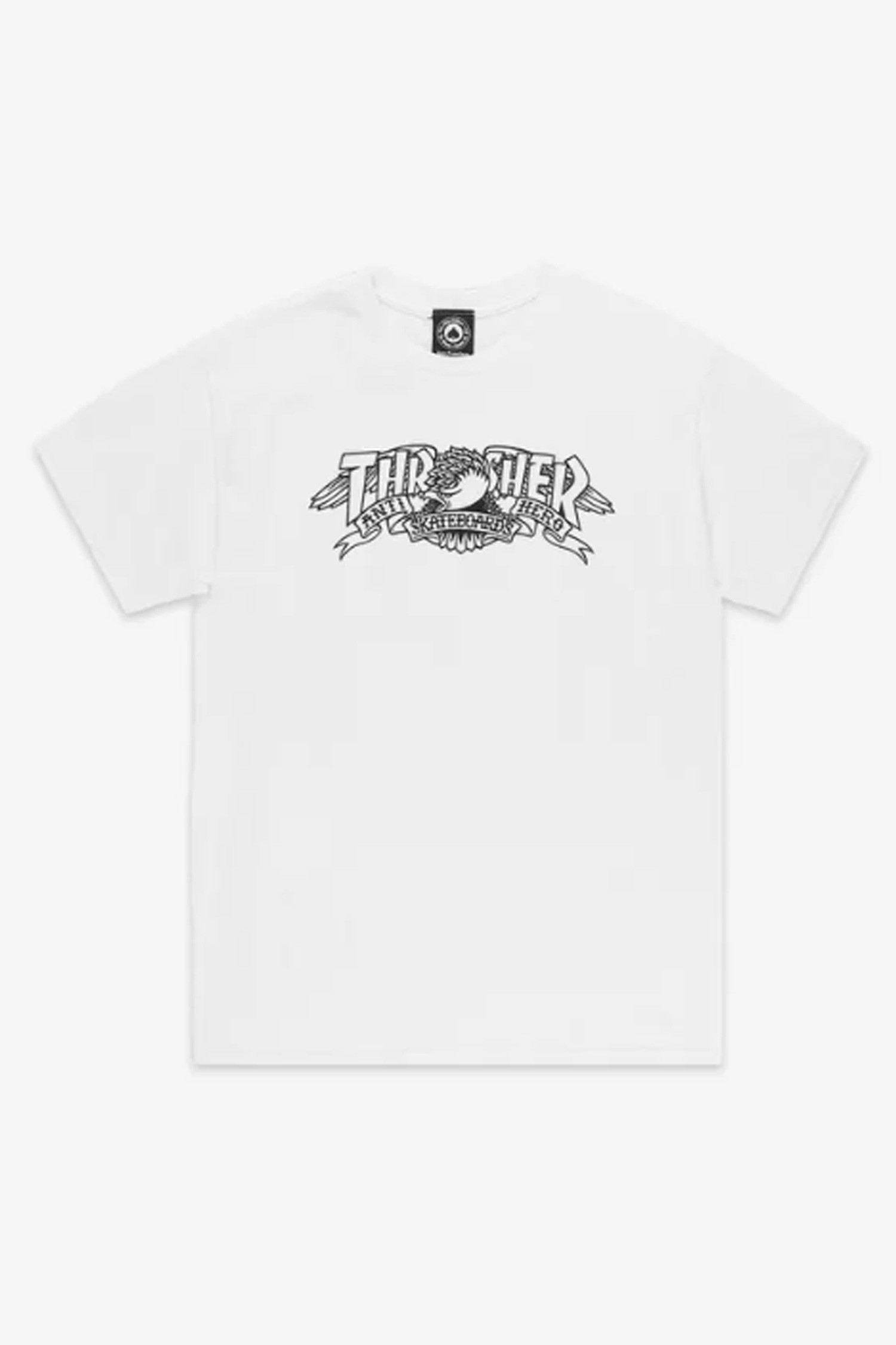 THRASHER - 반팔티셔츠 - [트레셔X안티히어로] MAG BANNER T-SHIRT WHITE