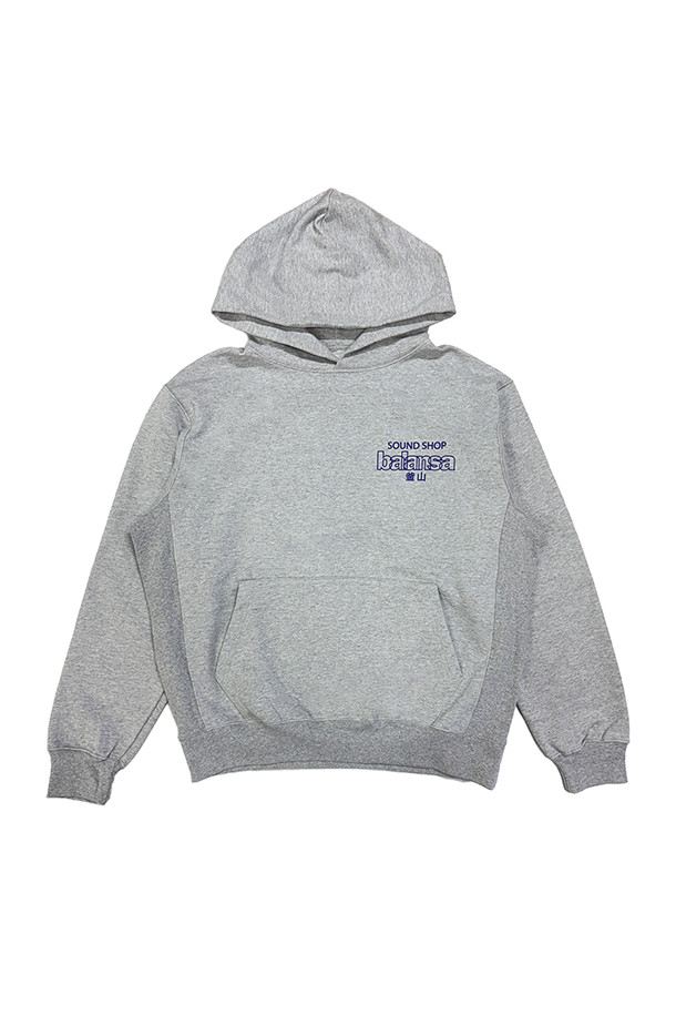 BALANSA] [발란사] SSB LOGO HOODIE 로고 후디 - HEATHER GRAY/NAVY