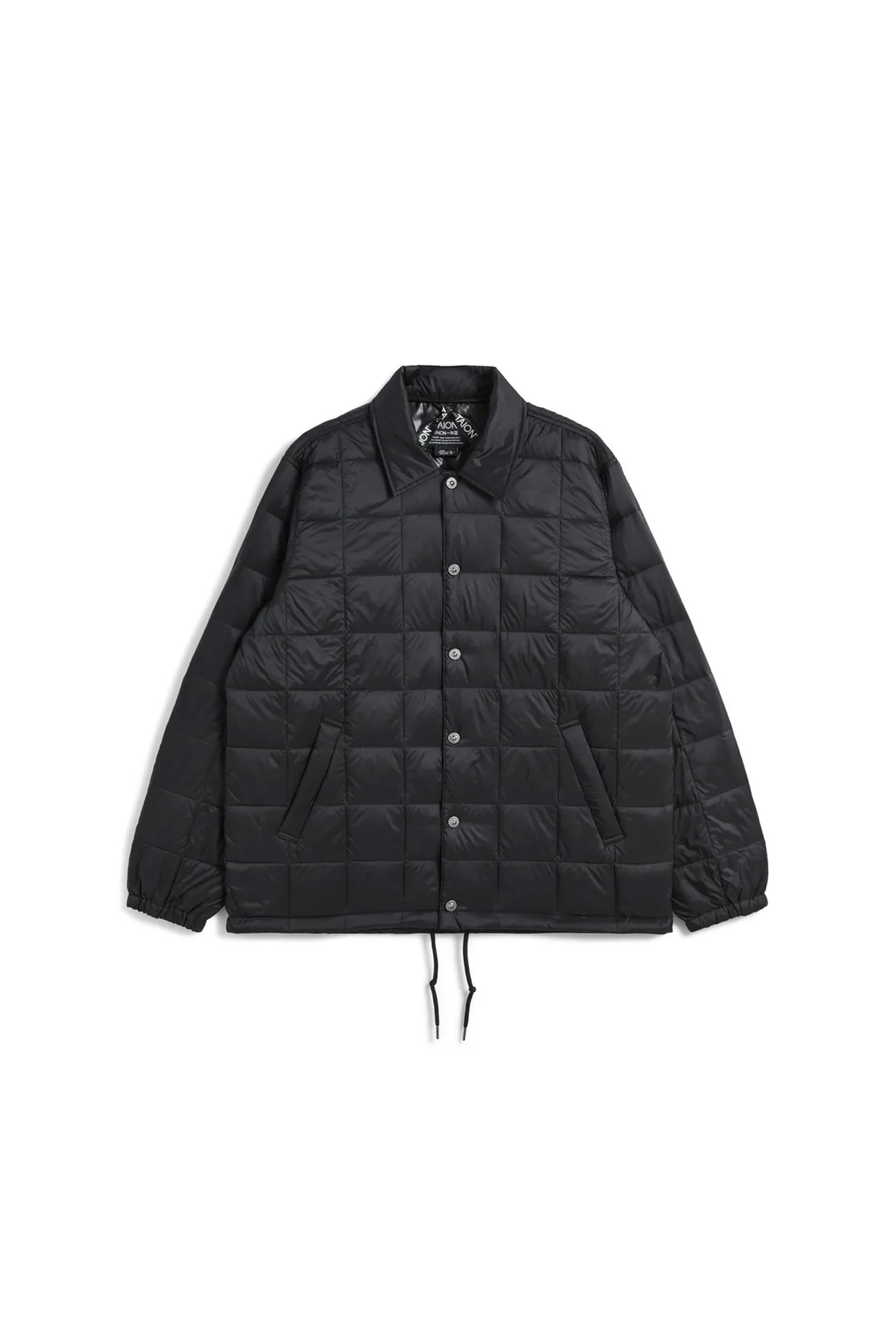 TAION - 다운/패딩 - [타이온] DOWN COACH JACKET 다운 코치 자켓 - BLACK