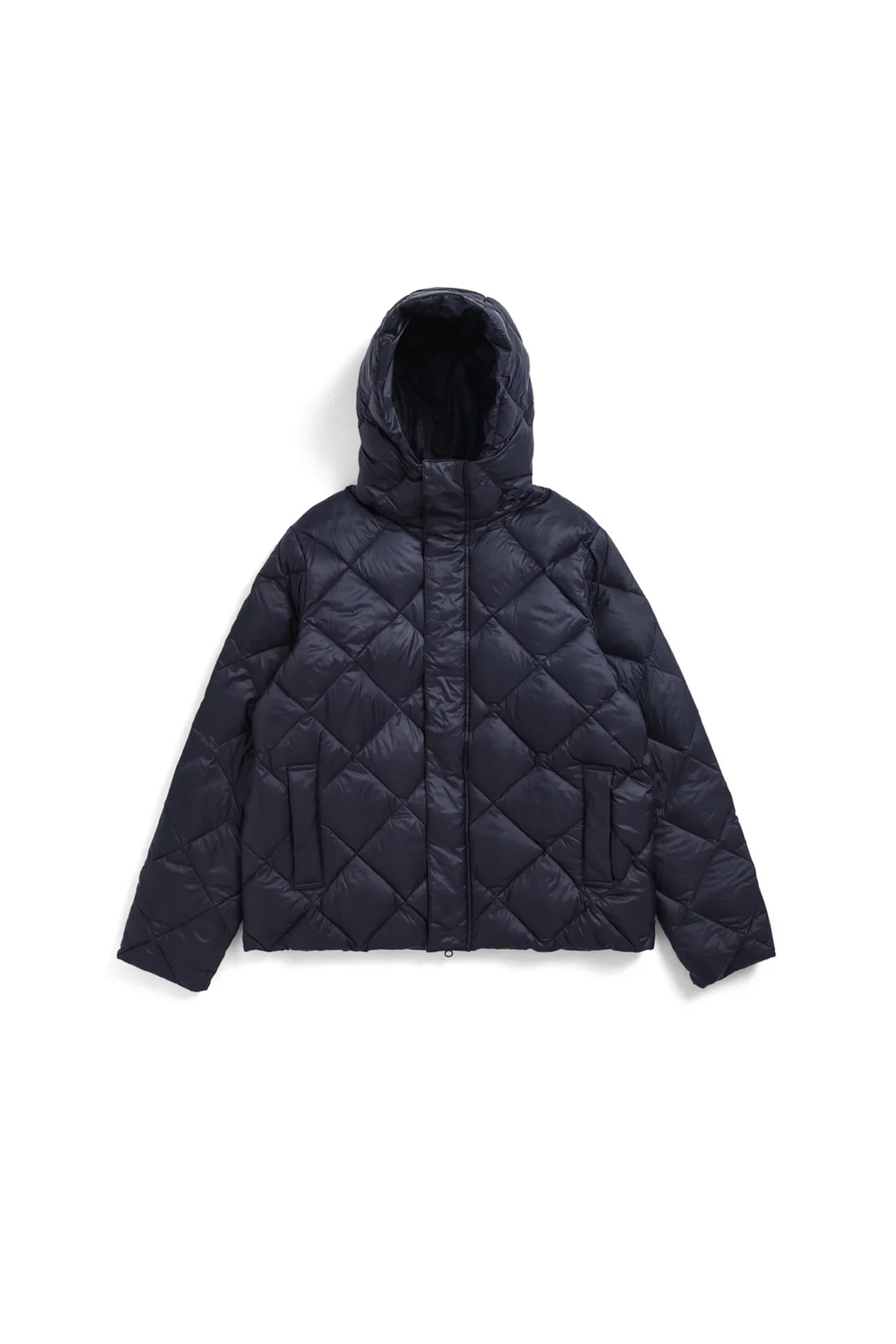 TAION - 다운/패딩 - [타이온] CITY PACKABLE HOOD DOWN JACKET 시티 패커블 후드 다운 자켓 - D.NAVY