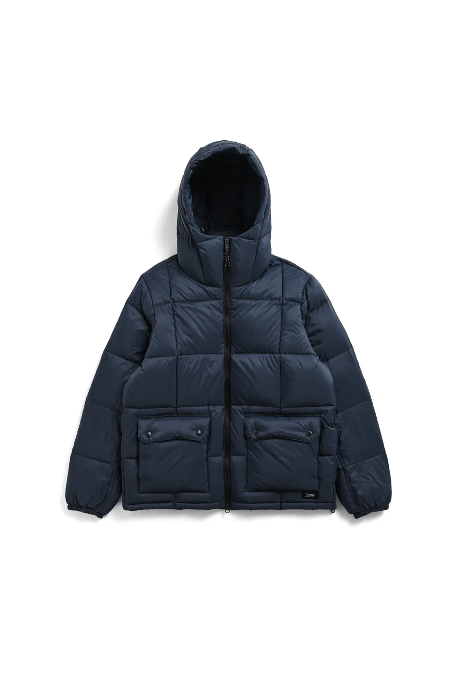 TAION - 다운/패딩 - [타이온] VOLUME HOOD DOWN JACKET PACKABLE OUTER 볼륨 후드 다운 자켓 - D.NAVY