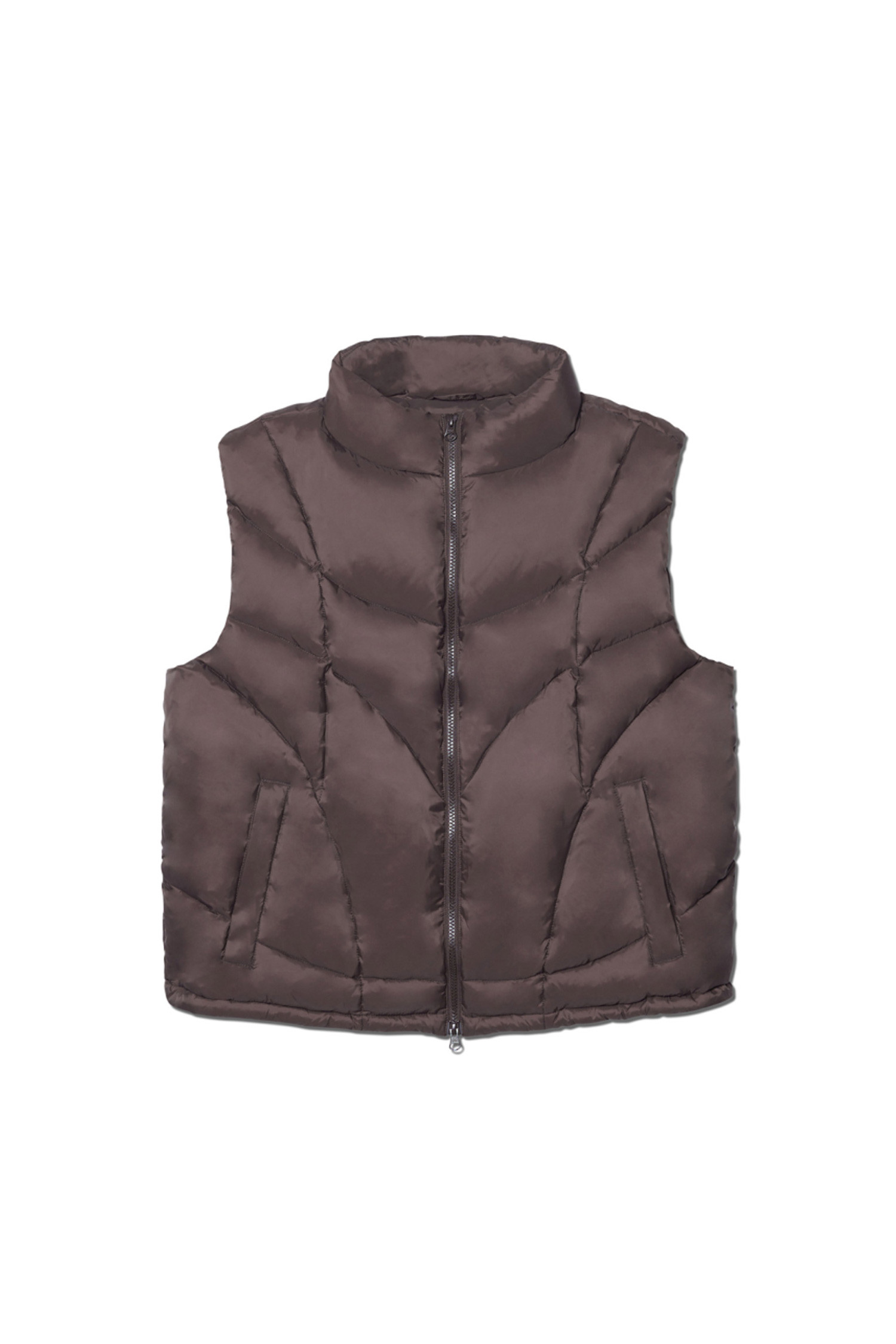 NOMANUAL - 베스트 - [노매뉴얼] PARABOLA DUCK DOWN VEST  - BROWN 