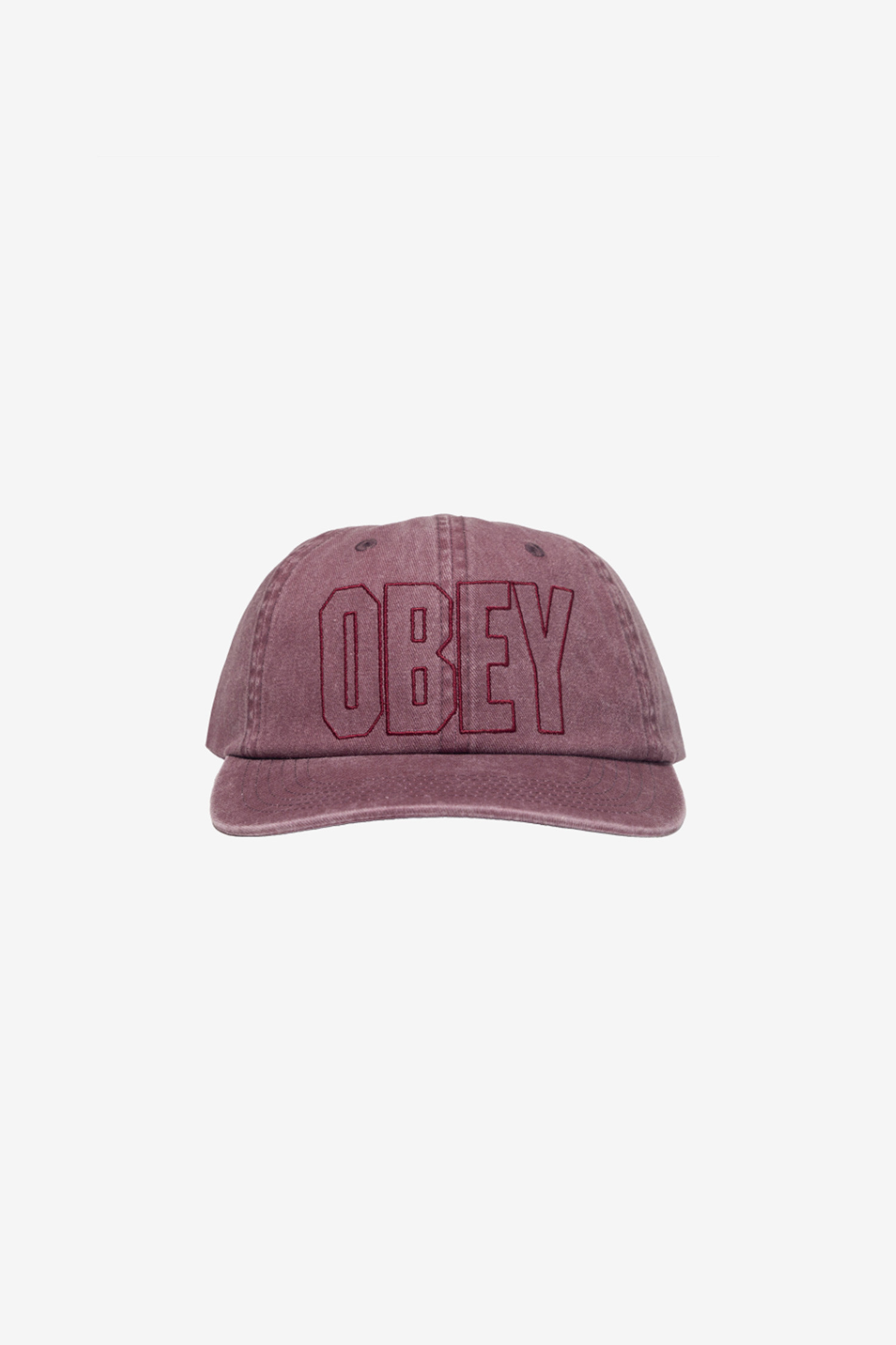 OBEY - 모자 - [오베이] PIGMENT NOVA 6 PANEL VELCRO BACK 피그먼트 노바 6패널 벨크로 백 - PIGMENT BURGUNDY