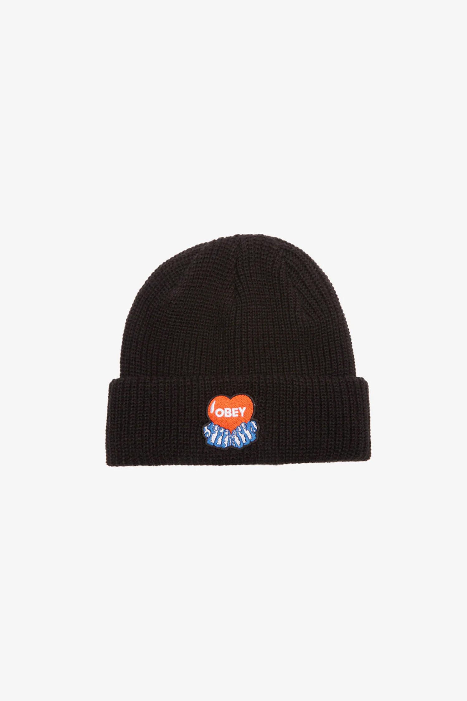 OBEY - 모자 - [오베이] OBEY HEART BEANIE 오베이 하트 비니 - BLACK