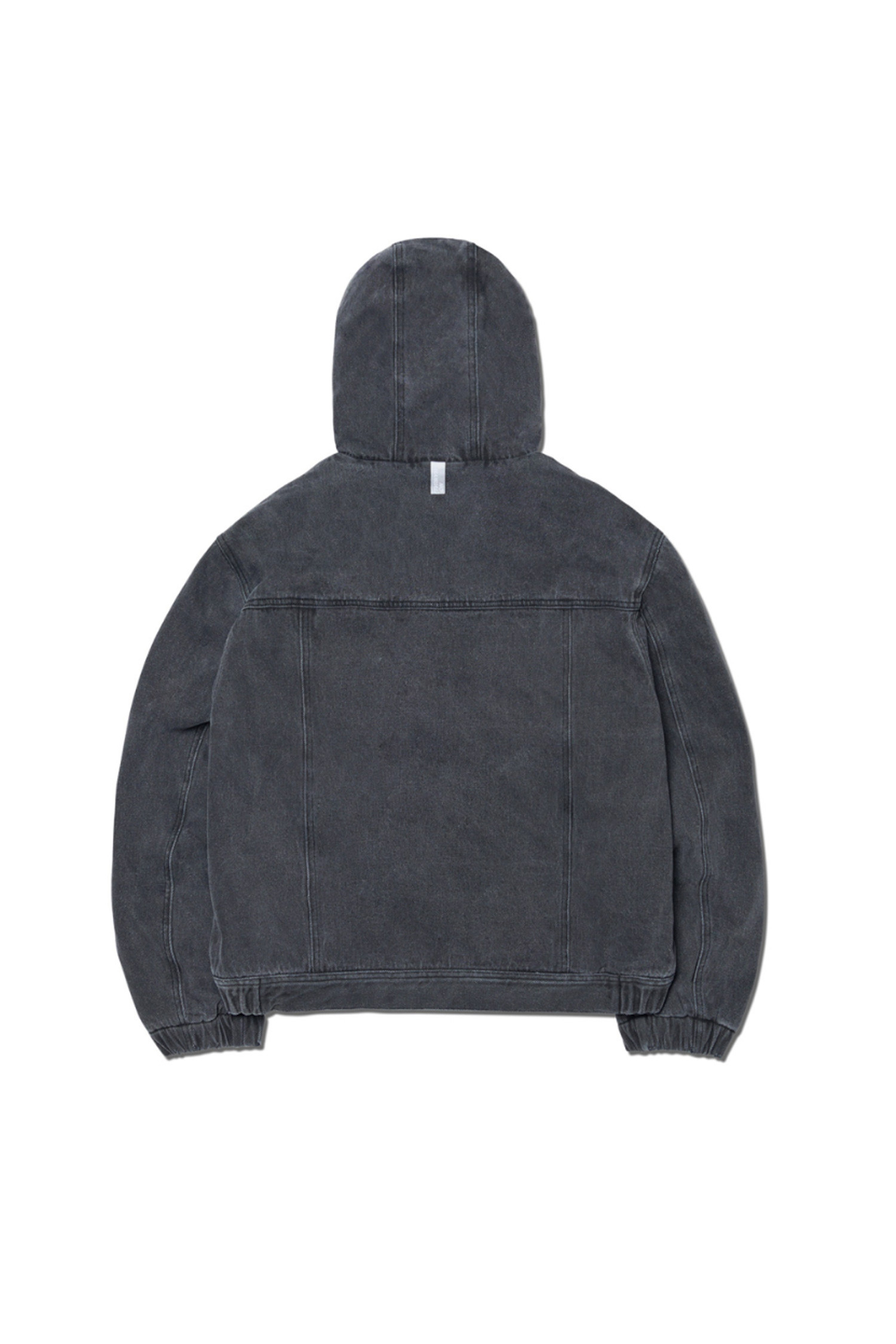 NOMANUAL - 후디 - [노매뉴얼] W.D HOODED ZIP-UP JACKET - WASHED CHARCOAL 