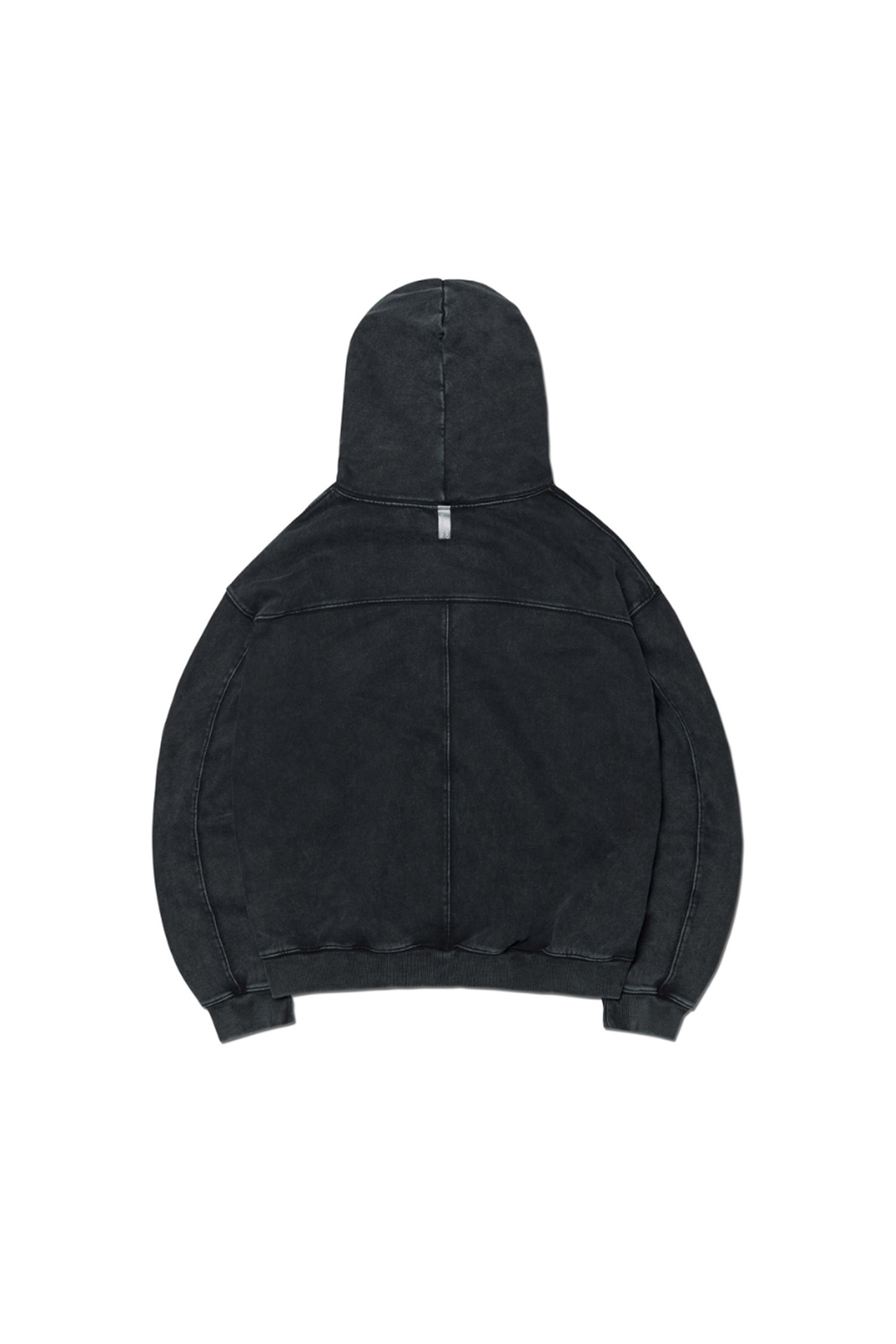 NOMANUAL - 후디 - [노매뉴얼] M.L HOODED ZIP-UP - WASHED BLACK