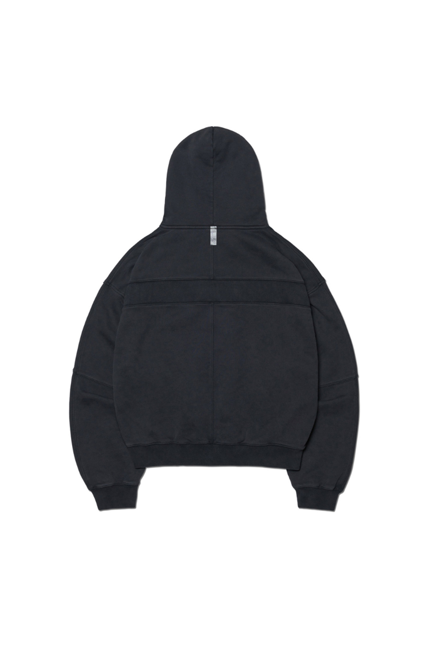 NOMANUAL - 후디 - [노매뉴얼] OVERDYED N.F HOODED ZIP-UP - WASHED BLACK