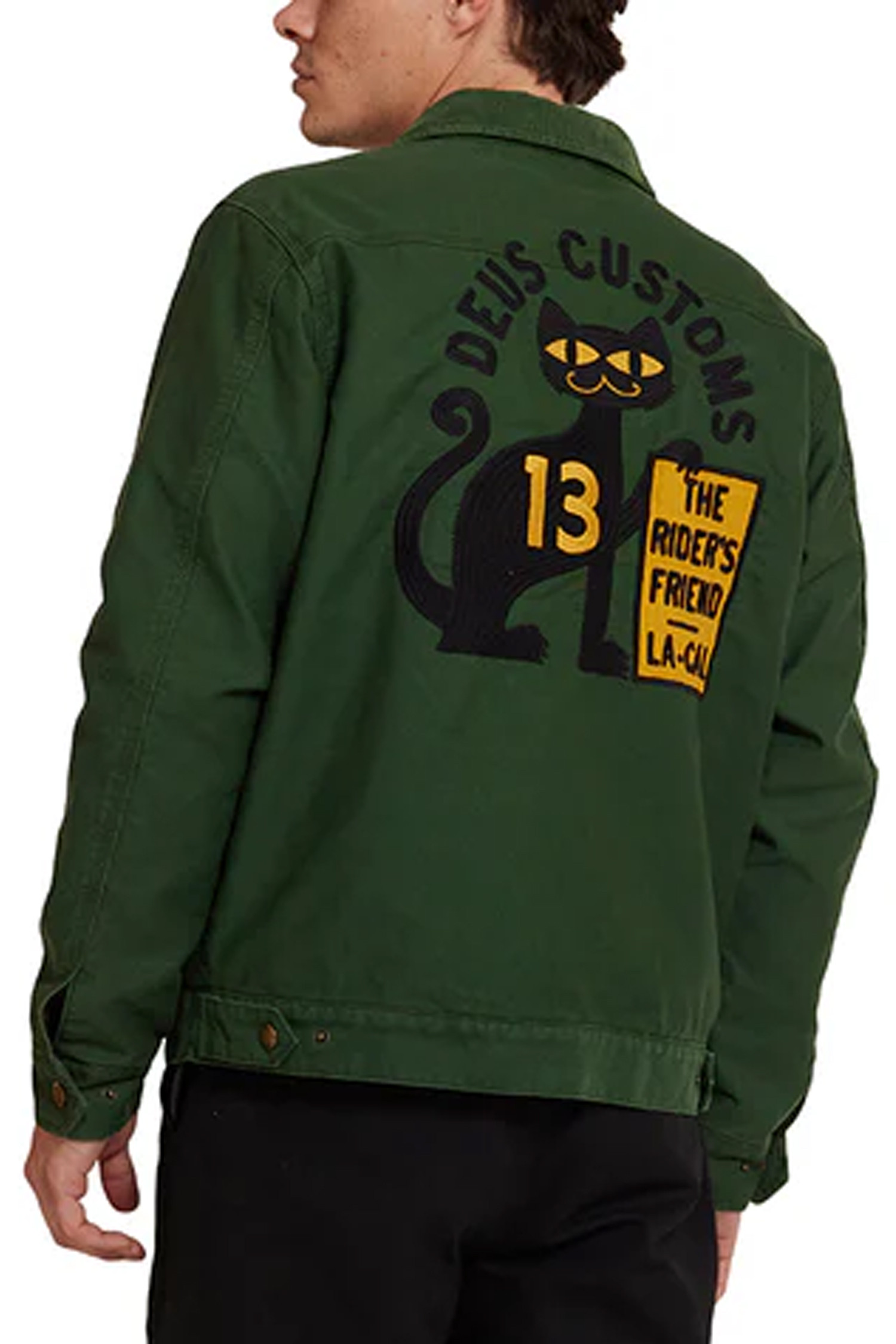 DEUS EX MACHINA - 블루종/점퍼 - [데우스] SUPER STITIOUS JACKET 슈퍼 스티셔스 재킷 - HILLSIDE GREEN