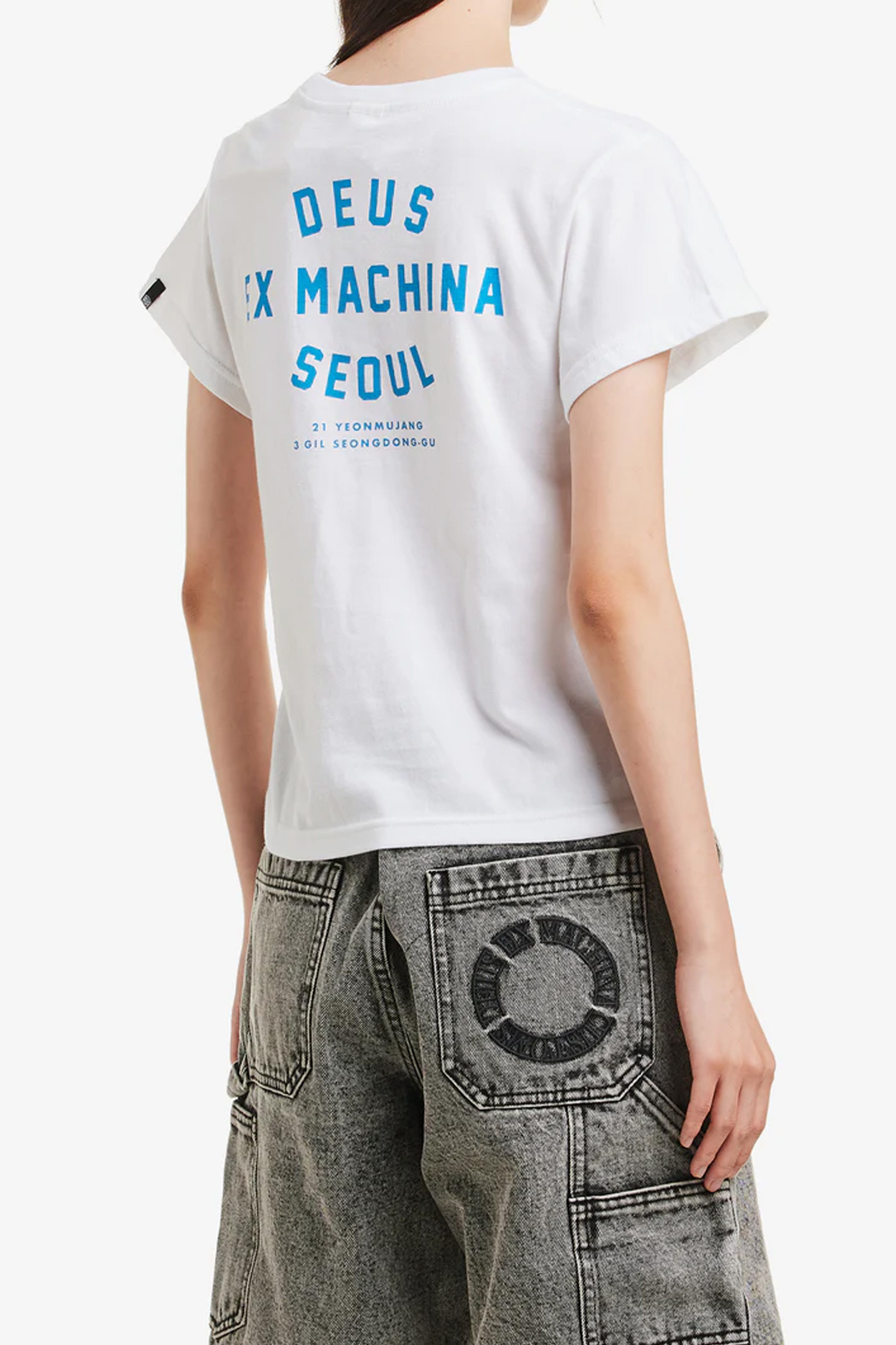 DEUS EX MACHINA - 반팔티셔츠 - [데우스서울] KIDS COLLEGE SEOUL TEE 키즈 컬리지 서울 반팔티셔츠 - WHITE