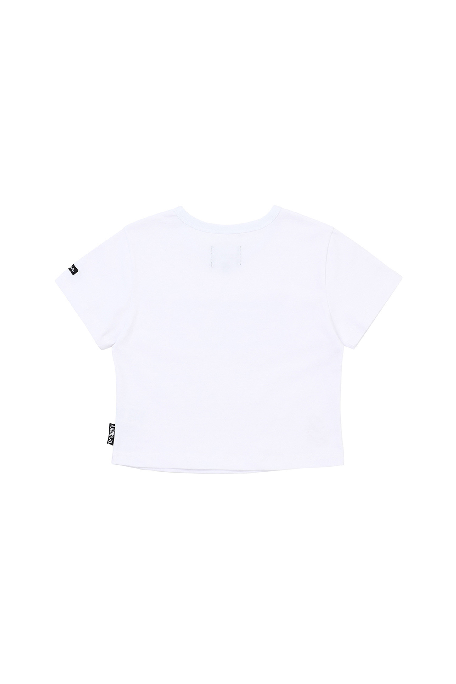 AJOBYAJO - 반소매 티셔츠 - [아조바이아조] Love Is Free Crop T-Shirts 러브 이즈 프리 크롭 티셔츠 - WHITE