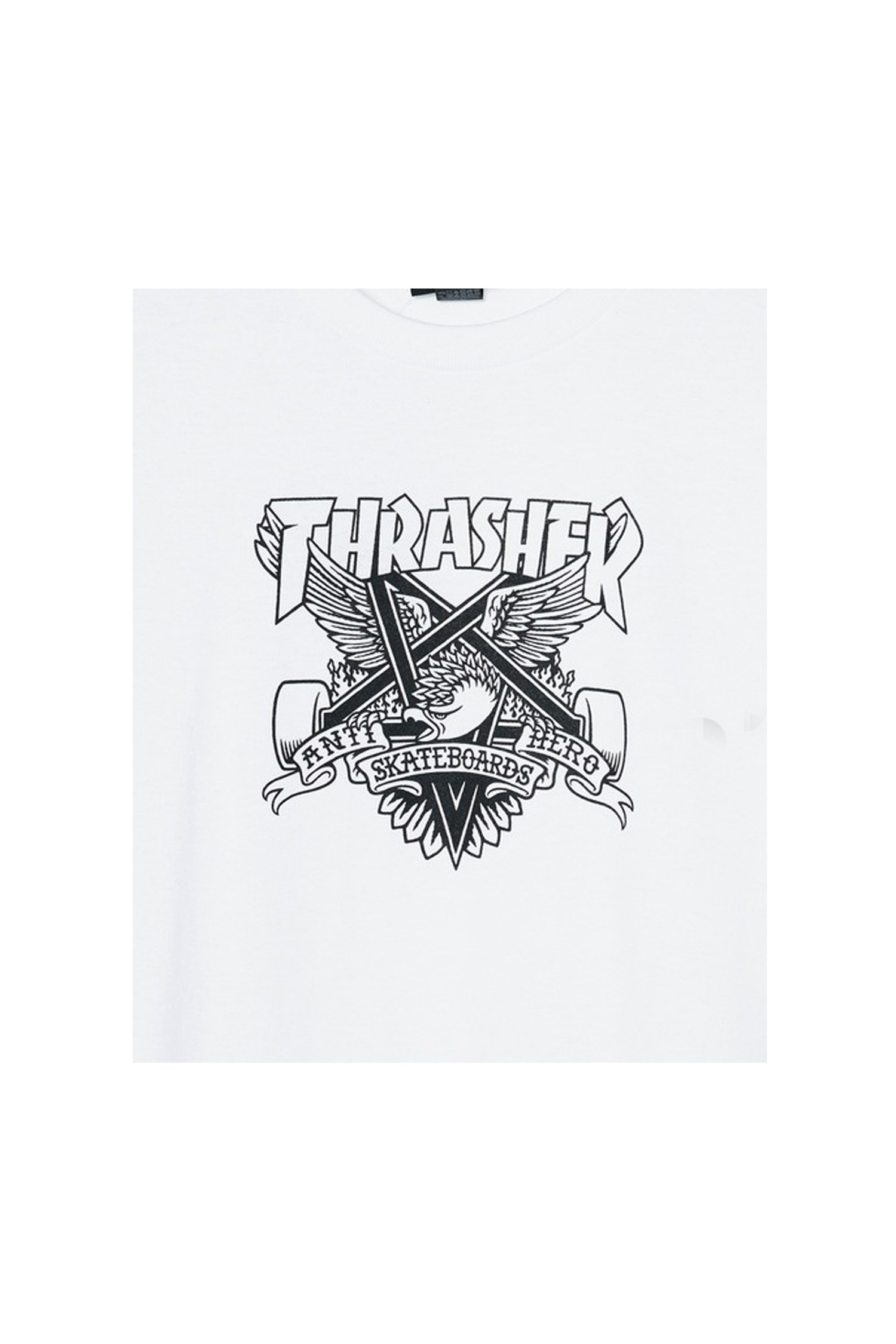 THRASHER - 반팔티셔츠 - [트레셔X안티히어로] EAGLEGRAM T-SHIRT WHITE