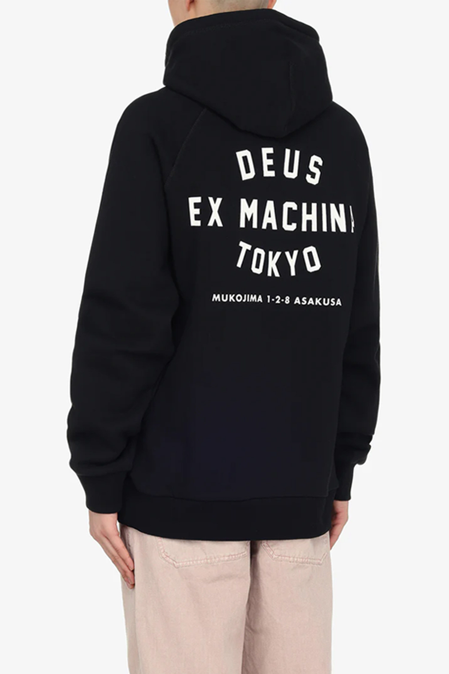 DEUS EX MACHINA - 후디 - [데우스] TOKYO ADDRESS HOODIE 도쿄 어드레스 후디 - BLACK