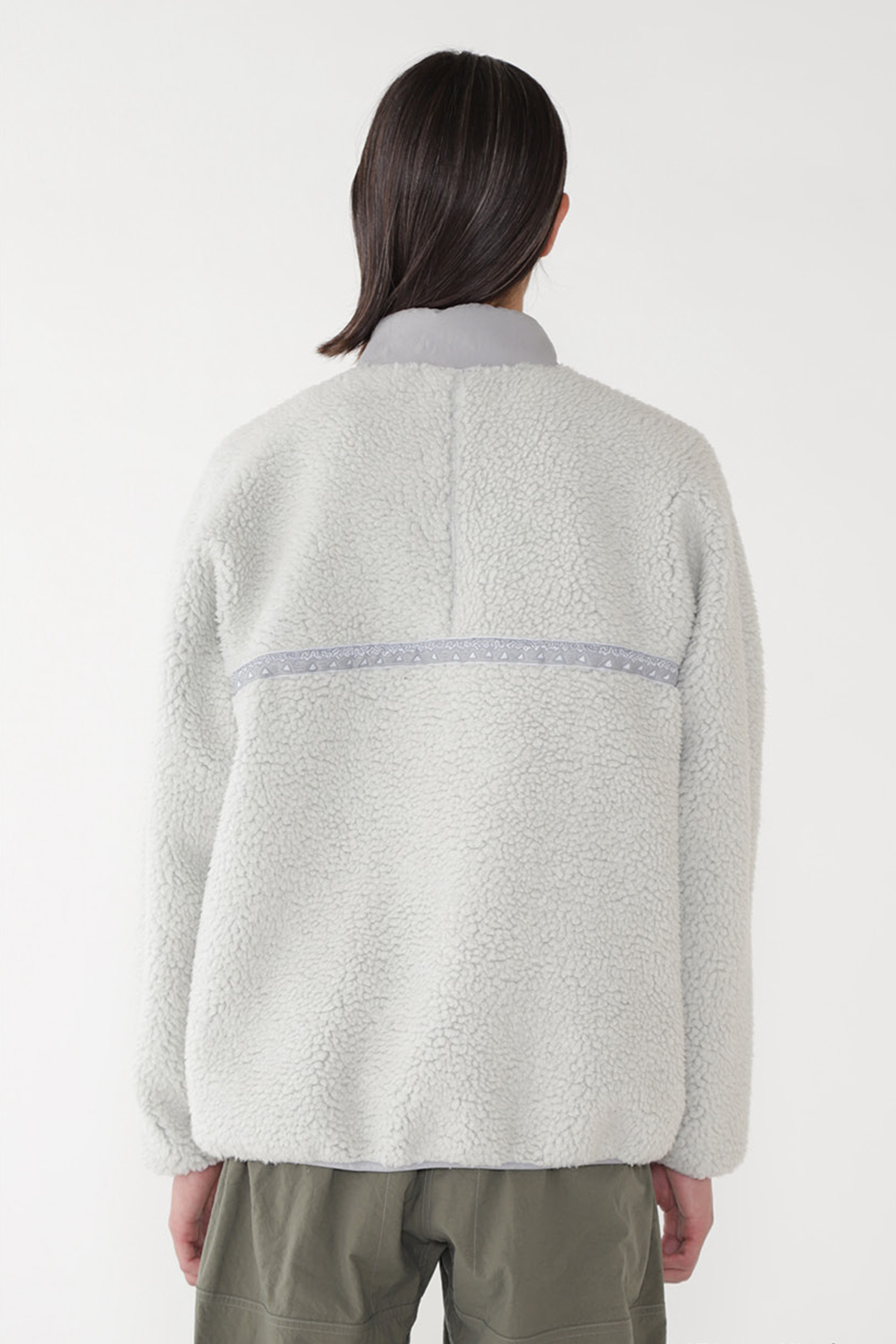 GRAMICCI - 자켓 - [그라미치X앤드원더] JQ TAPE FLEECE JACKET JQ 테이프 플리스 자켓 - LIGHT GRAY