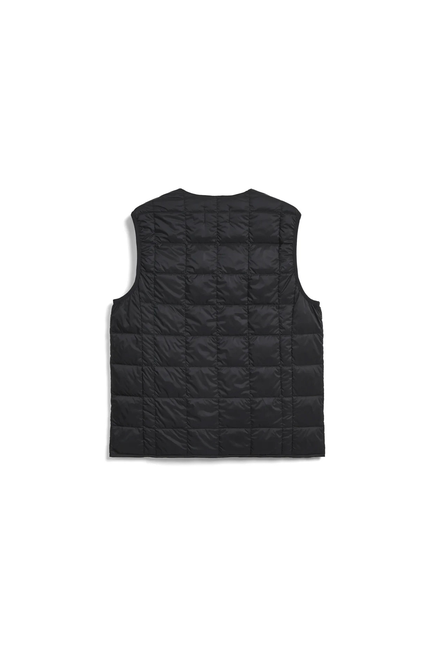 TAION - 다운/패딩 - [타이온] MENS V-NECK DOWN VEST 맨즈 브이넥 다운 베스트 - BLACK