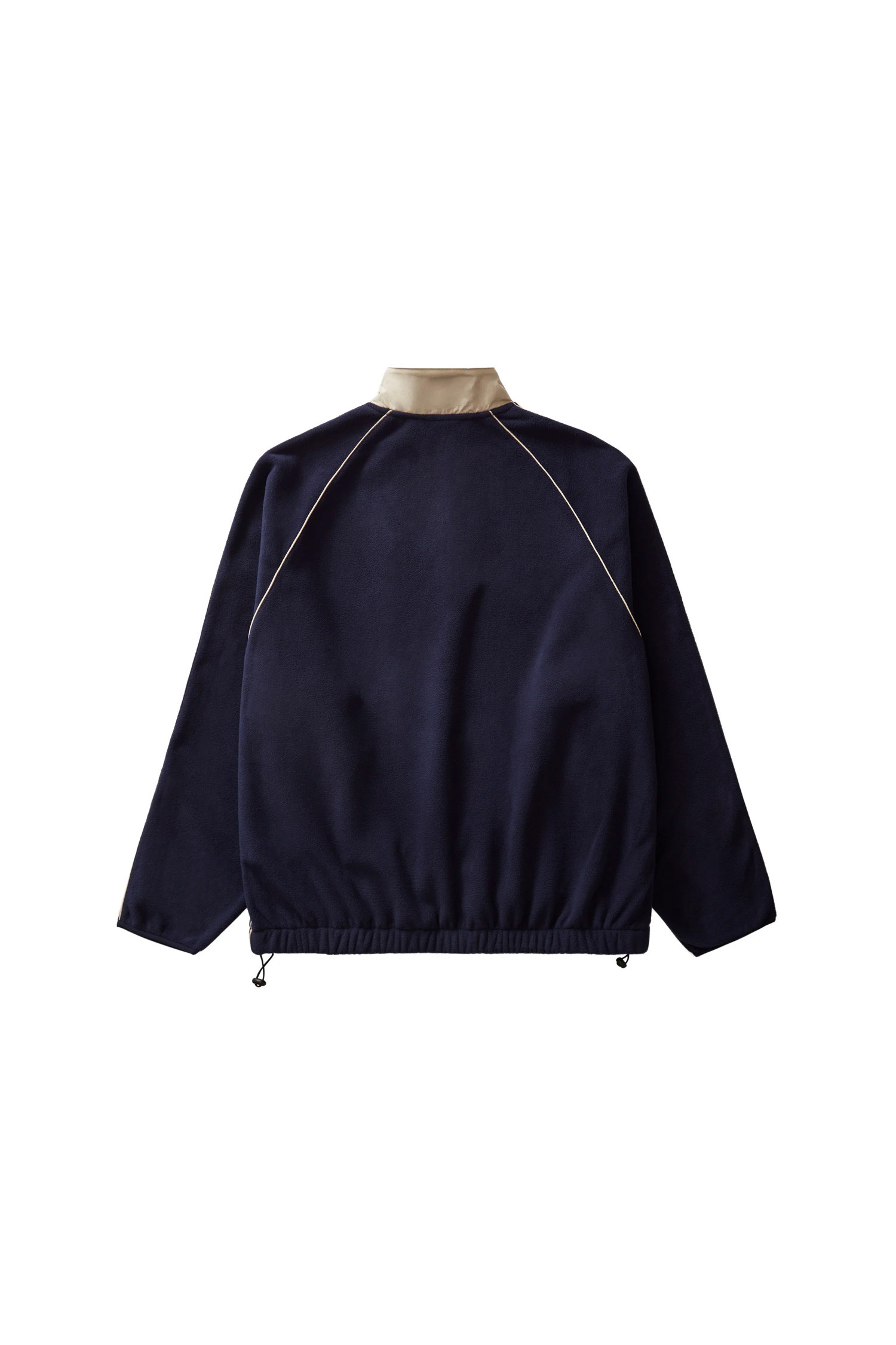 GRAND COLLECTION - 스웻셔츠 - [그랜드컬렉션X엄브로] Fleece Pullover with Piping 파이핑 플리스 풀오버 - Navy