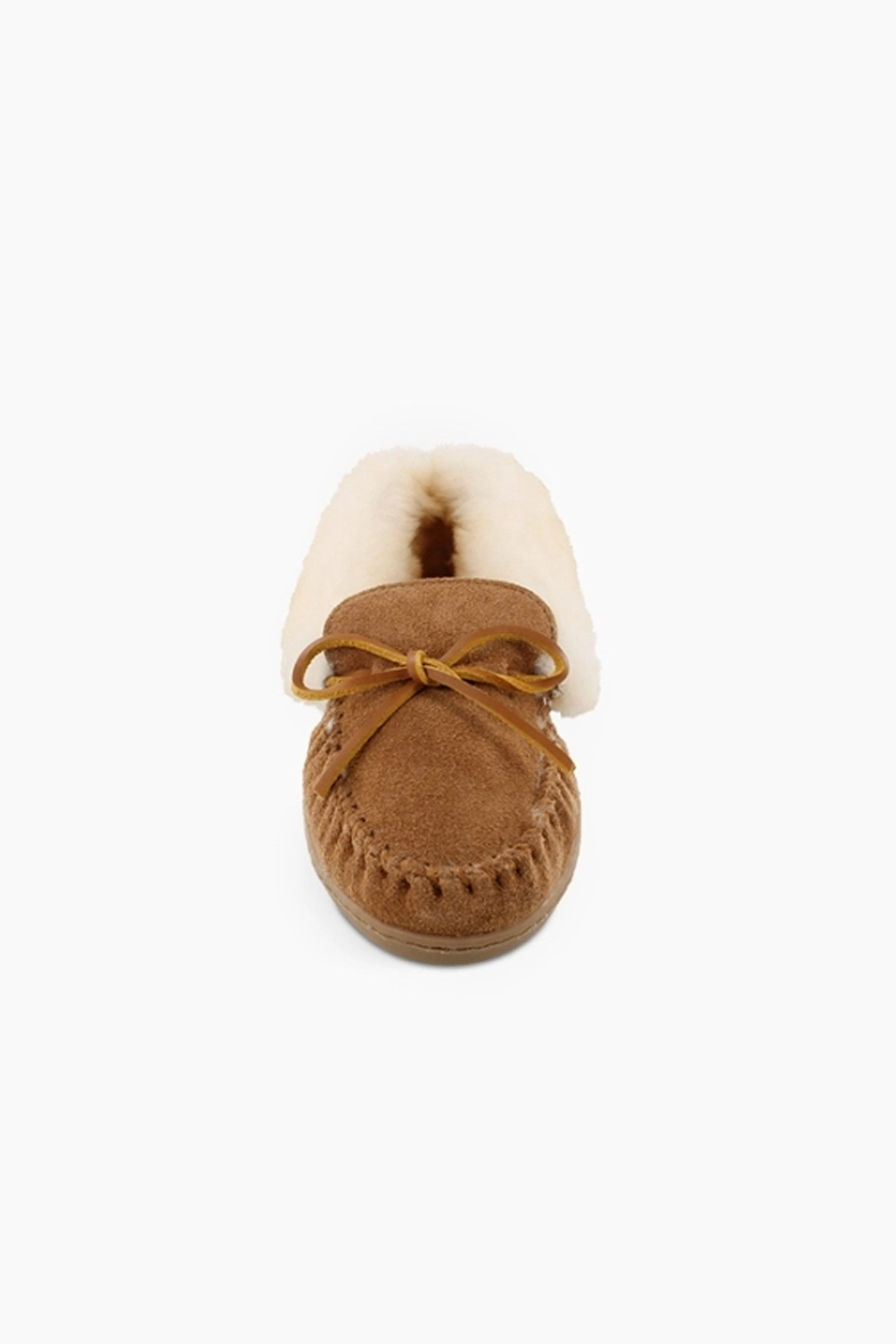 MINNETONKA - 플랫 - [미네통카] Women Alpine Sheepskin Moc 알파인 양털 여성 모카신 - golden tan