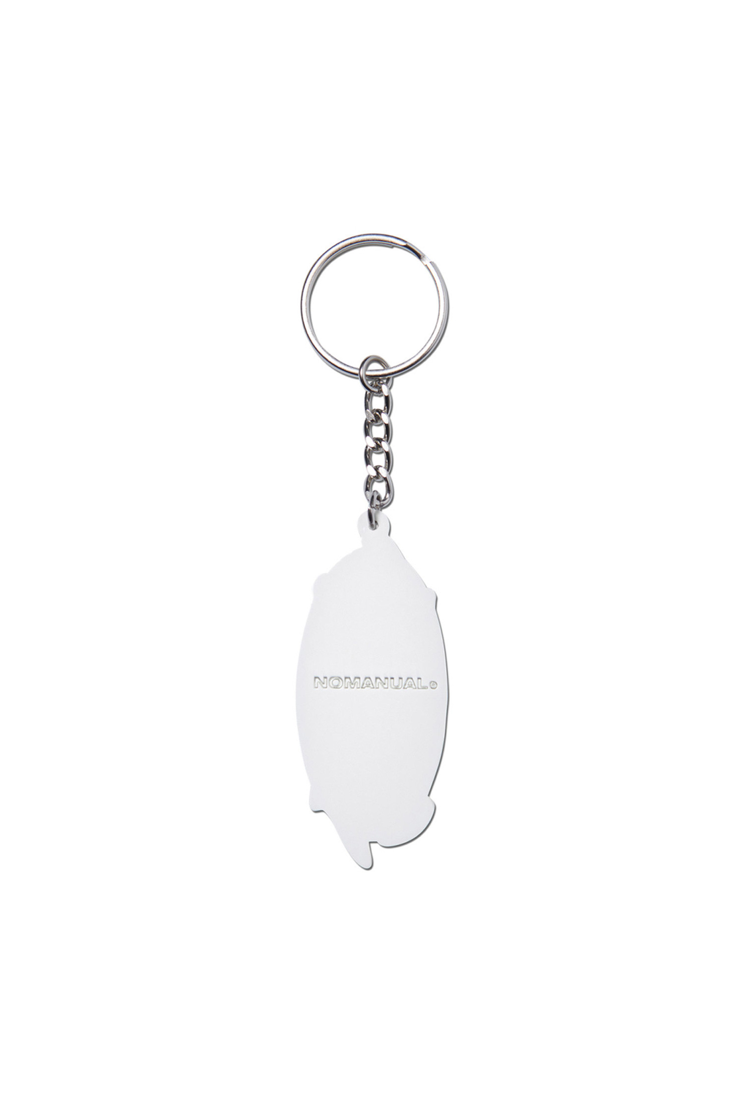 NOMANUAL - 기타소품 - [노매뉴얼] GRAPHIC METAL KEYRING - SILVER