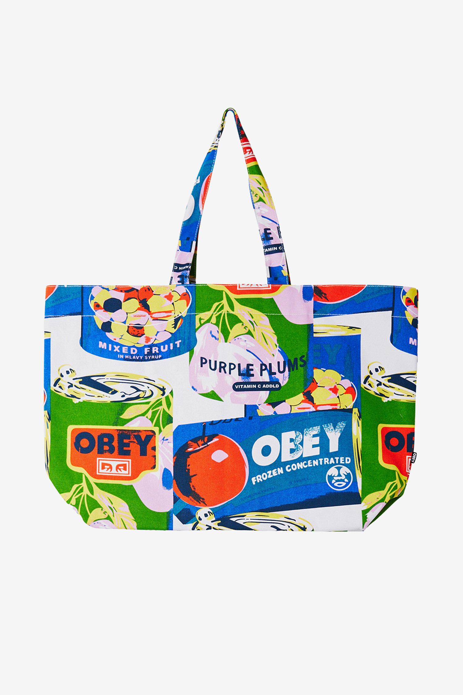 OBEY - 숄더/크로스백 - [오베이] MULTI CANS TOTE BAG 멀티 캔 토트 백 - 화이트