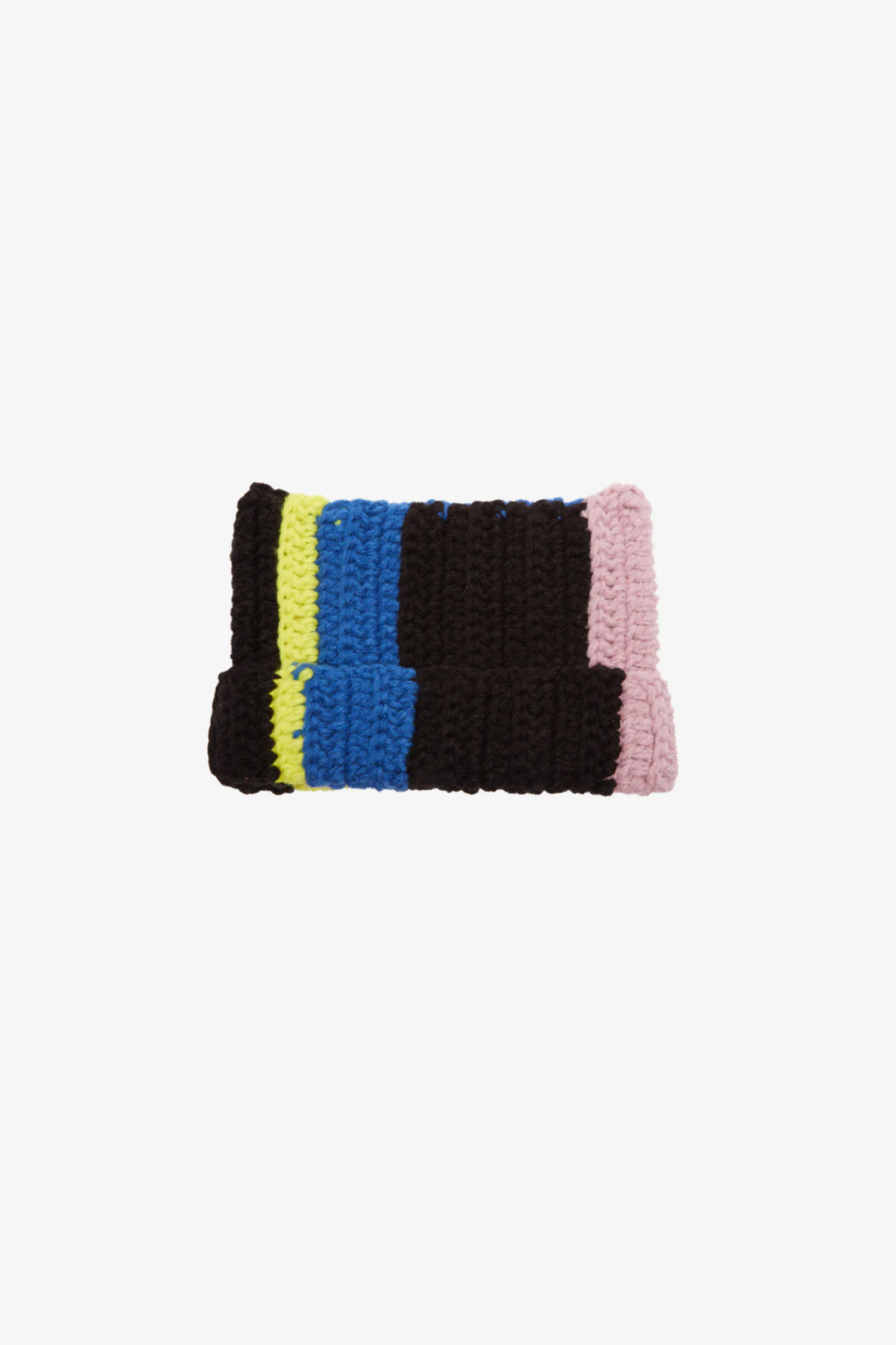 OBEY - 모자 - [오베이] CROCHET CAT EAR BEANIE 크로셰 캣 이어 비니 - BLACK MULTI