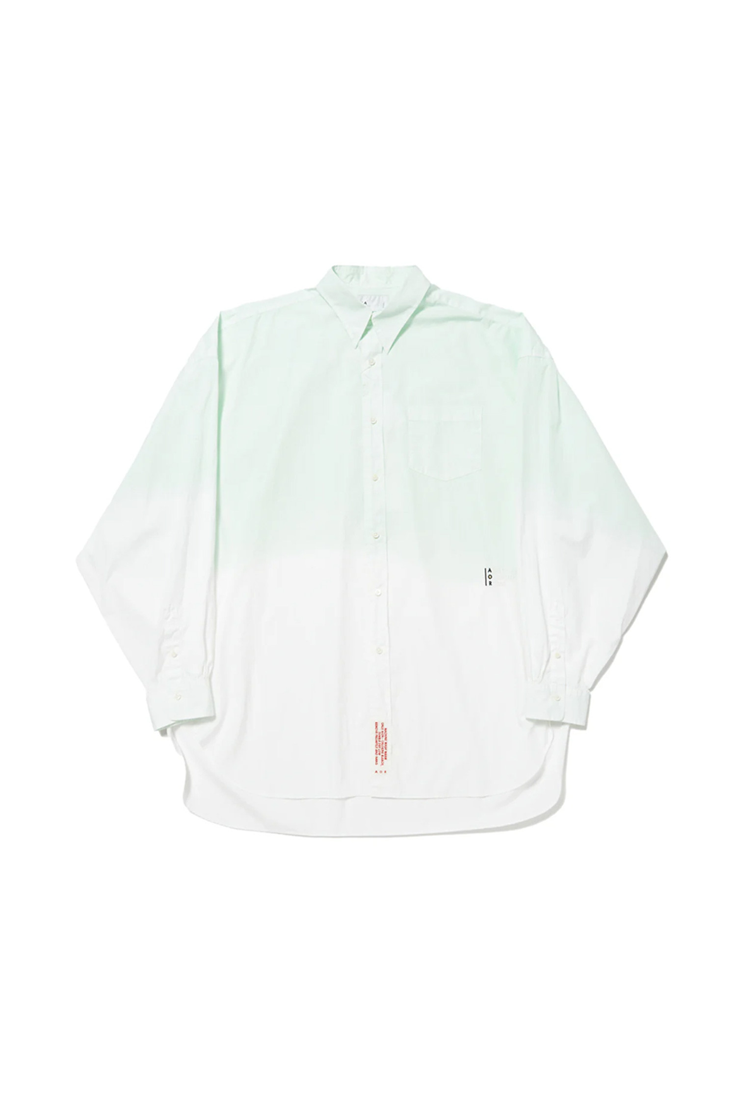 AOR - 긴팔셔츠 - [AOR] SOKTAS Broad Shirt 속타스 와이드 셔츠 - MINT (BLEACHING)