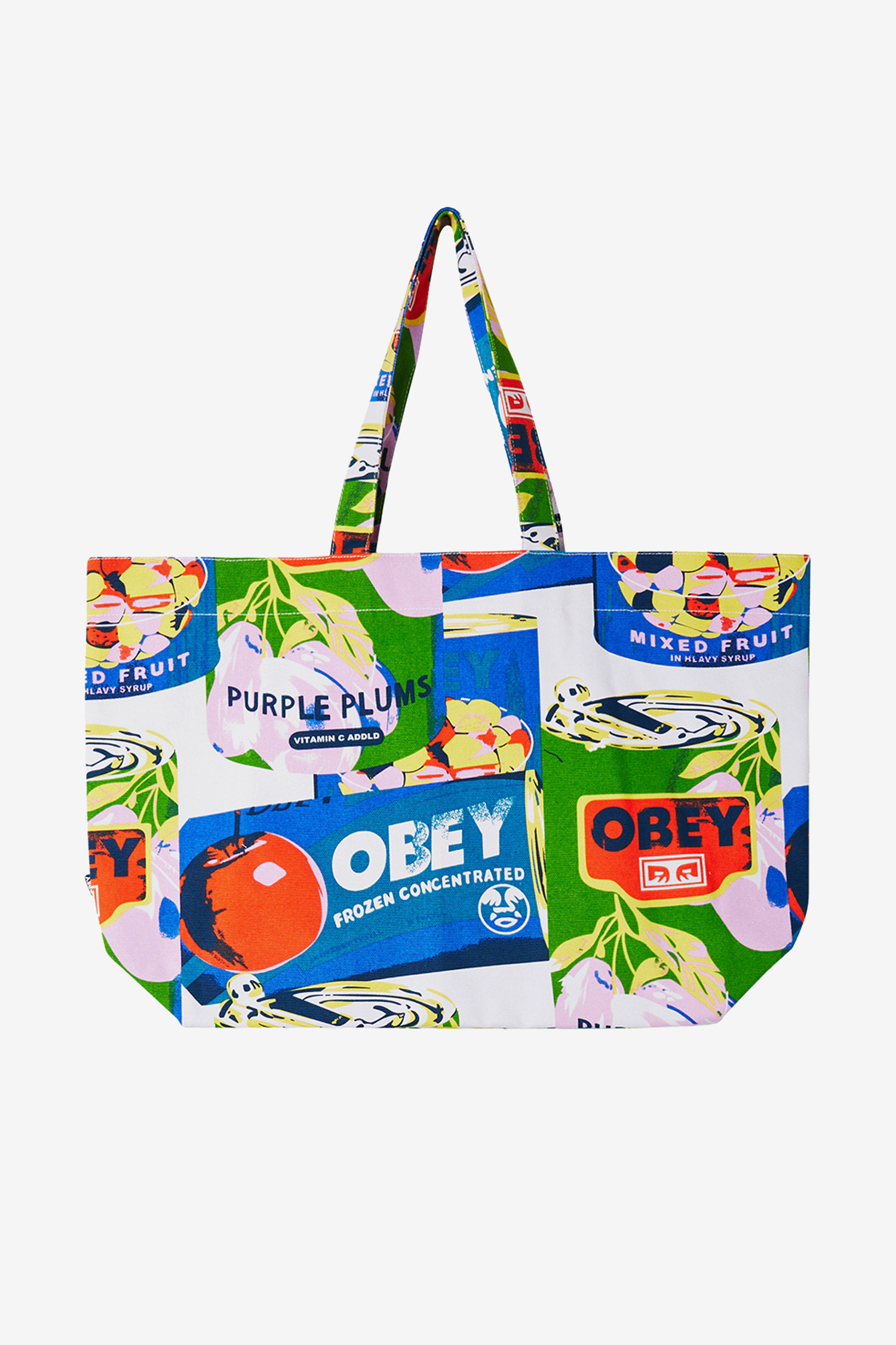 OBEY - 숄더/크로스백 - [오베이] MULTI CANS TOTE BAG 멀티 캔 토트 백 - 화이트