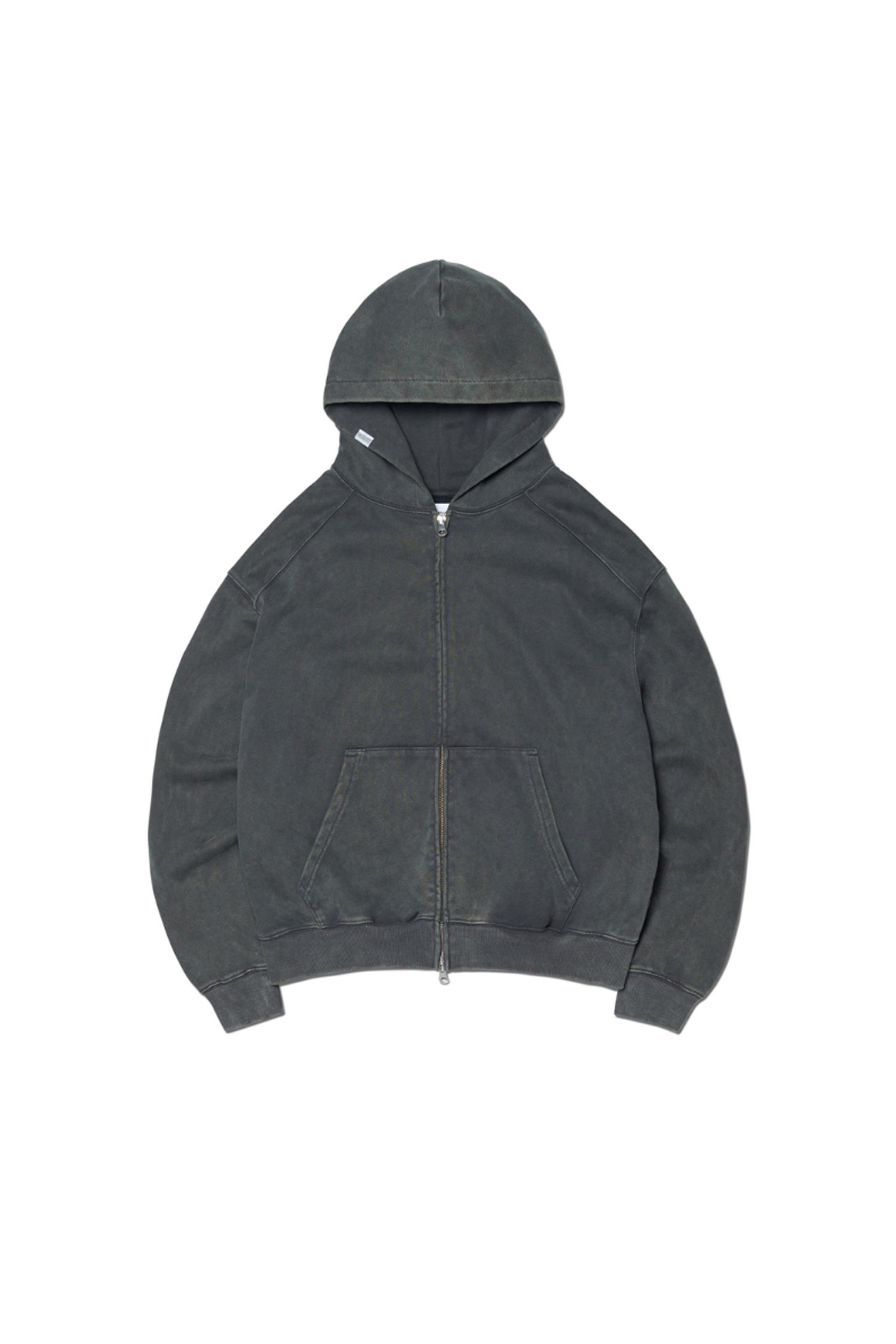 [노매뉴얼] M.L HOODED ZIP-UP - WASHED CHARCOAL