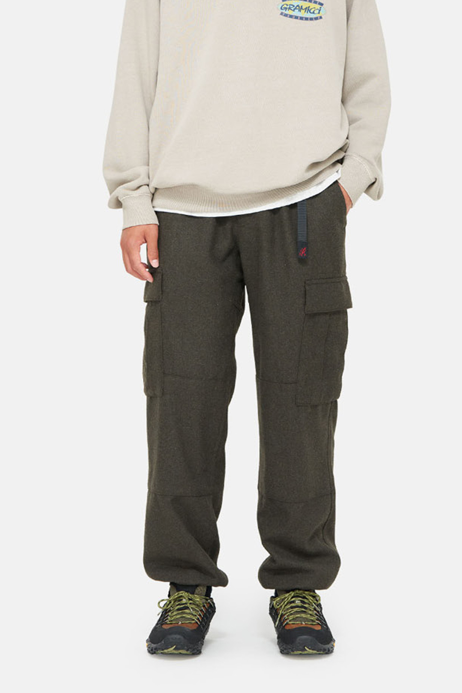 [그라미치] WOOL CARGO PANT 울 카고 팬츠 - UMBER WOOL