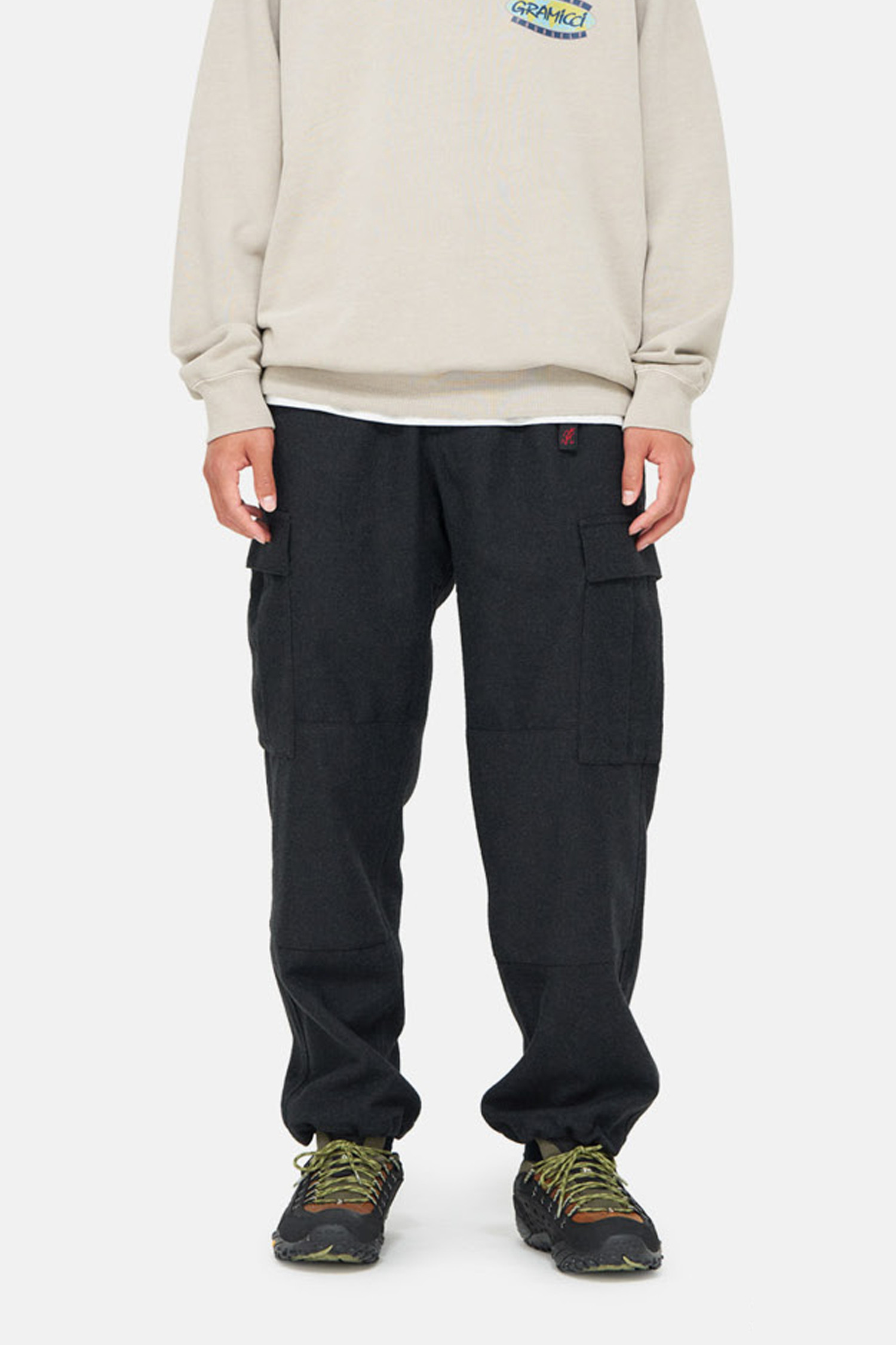 [그라미치] WOOL CARGO PANT 울 카고 팬츠 - CHARCOAL WOOL