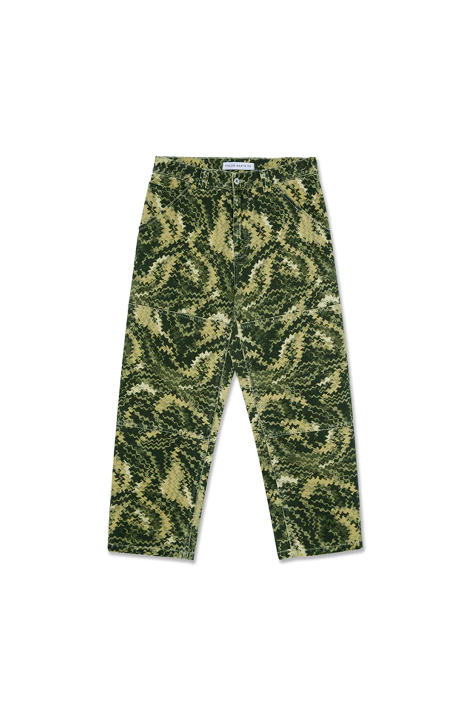 [폴라스케이트] 93! Work Pants Camo 93! 워크 팬츠 카모 - Green