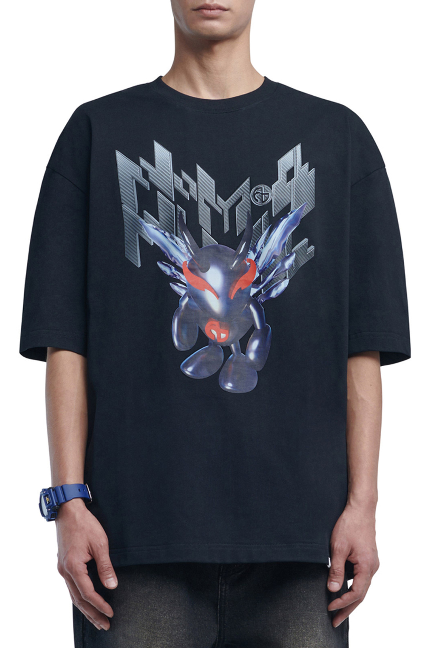 [노매뉴얼] NM DEVIL T SHIRT NM 데빌 티셔츠 - BLACK 