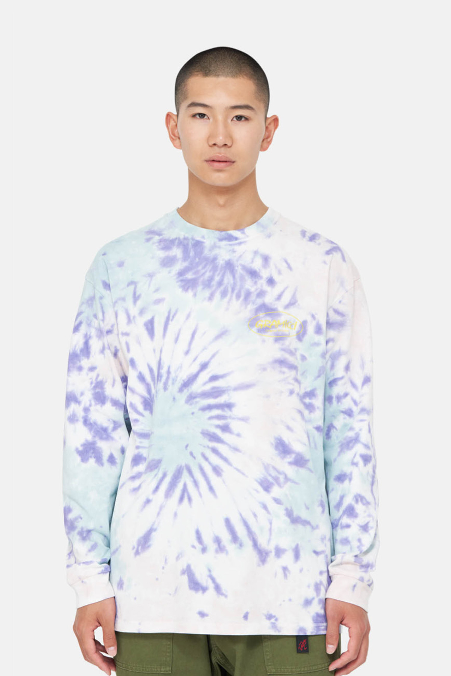 [그라미치] GRAMICCI OVAL L/S TEE 그라미치 오벌 L/S 티셔츠 - BLUE TIE DYE