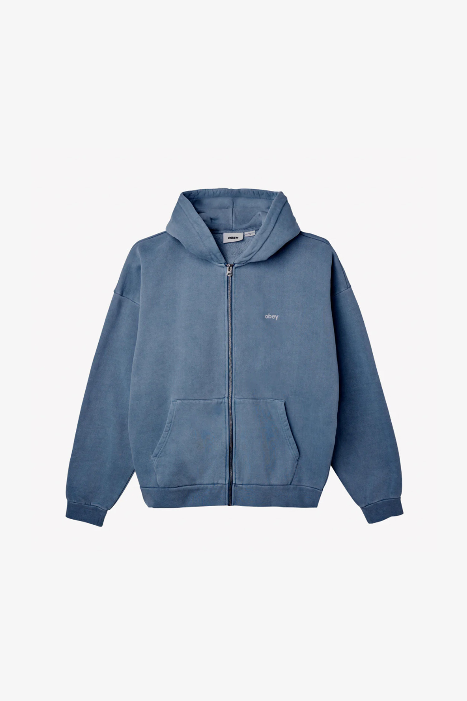 [오베이] LOWERCASE PIGMENT ZIP HOOD 로워케이스 피그먼트 집 후드 - PIGMENT ACADEMY NAVY