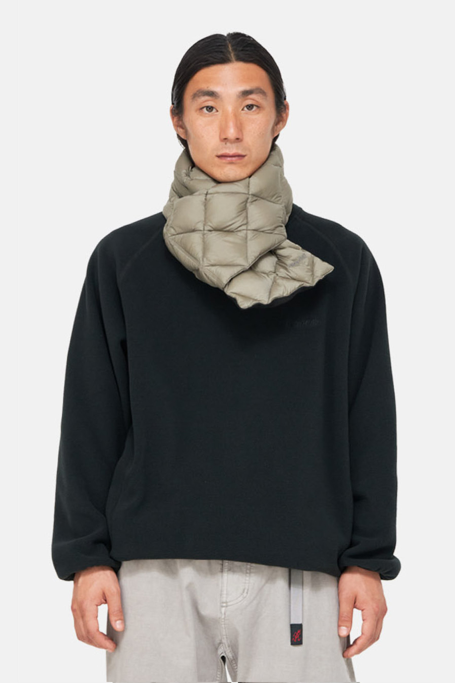 [그라미치x타이온] DOWN SCARF 다운 스카프 - STONE GREY