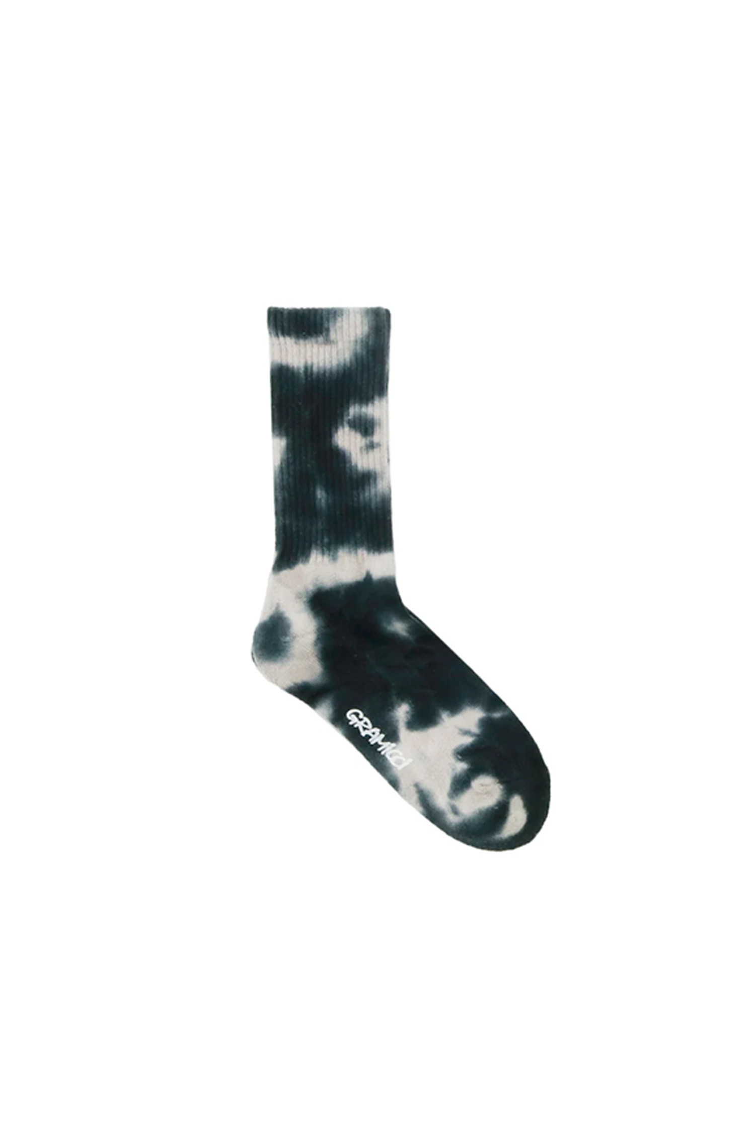 [그라미치] TIE DYE CREW SOCKS 타이다이 크루 삭스 - BLACK