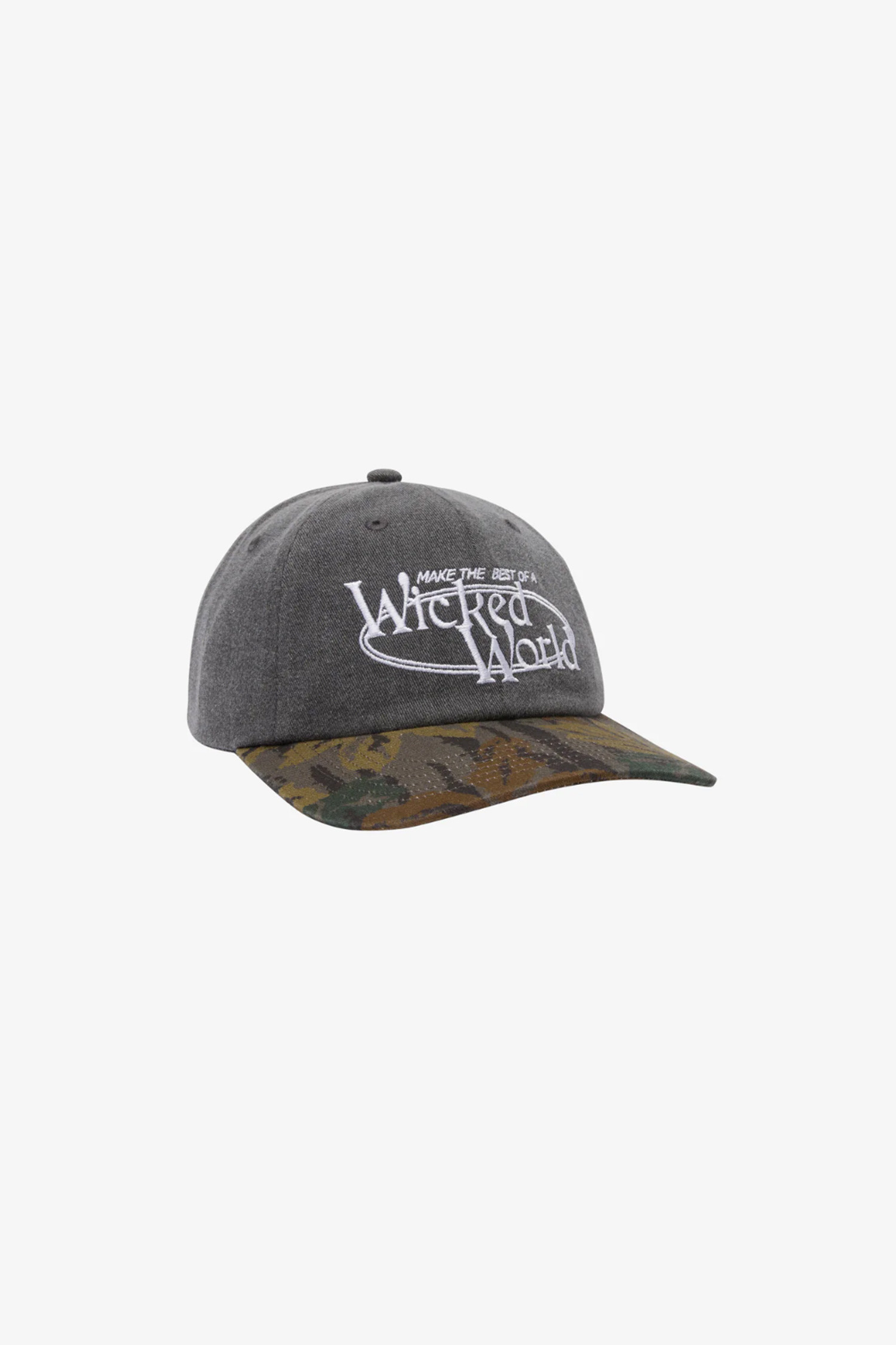 [오베이] PIGMENT WICKED WORLD 6 PANEL VELCRO BACK 피그먼트 위키드 월드 6 패널 벨크로 백 - PIGMENT BLACK MULTI