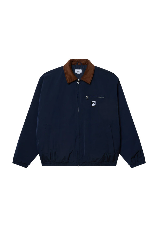 OBEY(오베이) 엘리시안 재킷은 다크 네이비 컬러의 남녀 공용 자켓입니다. 봄, 가을에 착용하기 좋으며, 캐주얼 및 스트릿 스타일을 연출하기에 적합합니다. 얇은 두께감의 레귤러핏으로 편안하게 착용할 수 있으며, 집업 여밈 방식과 배색 카라가 특징입니다. 무지 디자인으로 다양한 스타일과 매치하기 용이하여, 데일리룩에 활용하기 좋습니다. 레귤러 기장의 긴 소매 자켓으로, 미니멀한 스타일에도 잘 어울립니다.
