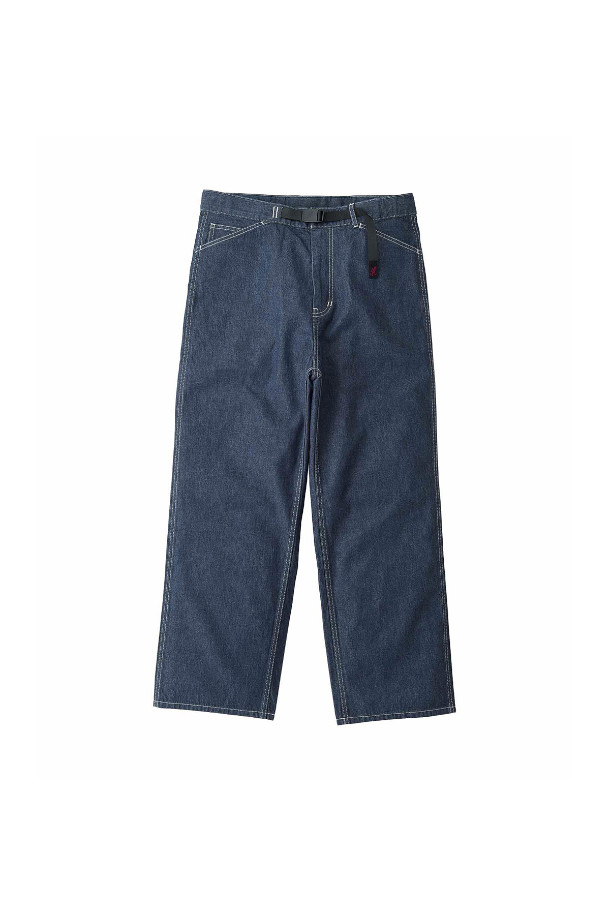 [그라미치] 그라미치 서터 데님 팬츠 - RINSED INDIGO는 등산과 일상에서 모두 활용 가능한 데님 팬츠입니다. 인디고 컬러의 무지 디자인으로, 캐주얼하고 미니멀한 스타일을 연출합니다. 릴랙스핏과 루즈핏의 편안한 착용감을 제공하며, 코튼 데님 소재로 제작되었습니다. 허리 부분은 밴딩 처리되었으며, 나일론 웨빙 벨트가 있어 편리하게 조절 가능합니다. 전면 슬래시 포켓과 후면 패치 포켓, 화이트 스티치 디테일이 특징입니다.
