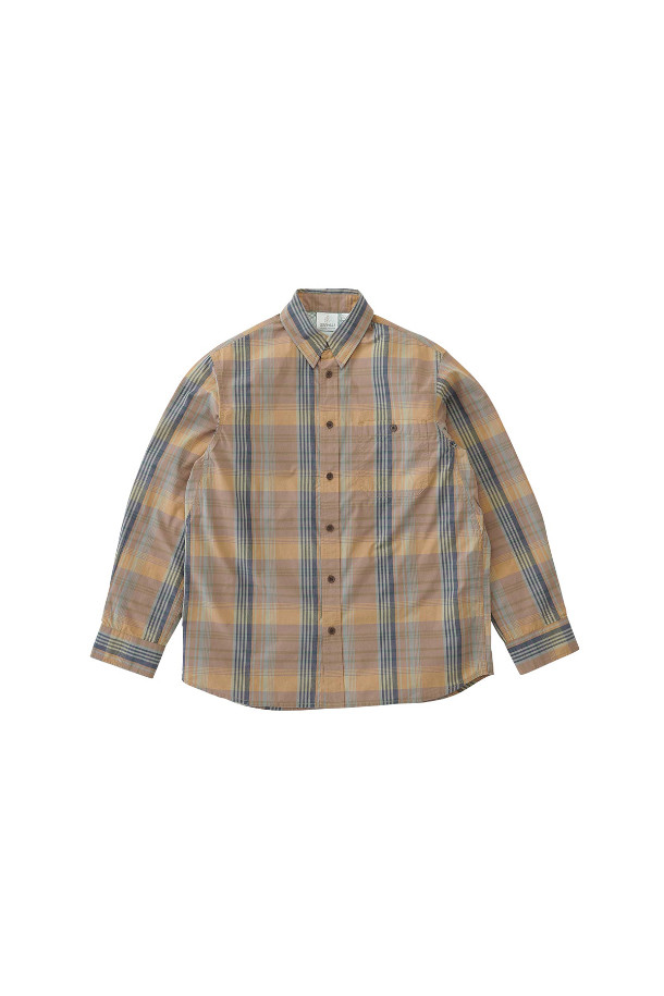 [그라미치] GRAMICCI (그라미치) 브로드클로스 스탠스 셔츠 HIGHLAND는 베이지 및 체크 패턴으로 구성된 공용 셔츠입니다. 봄, 가을 계절에 착용하기 좋으며, 데일리웨어 및 아웃도어 활동에 적합합니다. 차이나칼라와 레귤러핏이 특징이며, 고밀도 브로드클로스 원단으로 제작되어 부드러운 촉감과 견고한 내구성을 자랑합니다. 가슴 플랩 포켓과 암홀 거셋 디테일이 돋보이며, 단정하면서도 편안한 착용감과 활동성을 제공하는 디자인입니다. 동네 마실룩, 산책룩, 캐주얼, 클래식, 미니멀 스타일을 즐기는 분들께 추천합니다.
