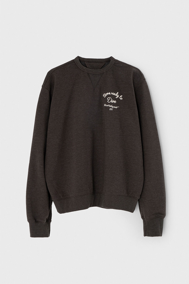 BIRTHDAYSUIT - 스웨트셔츠 - [벌스데이수트] DIVE SWEAT 다이브 스웻 - Brown