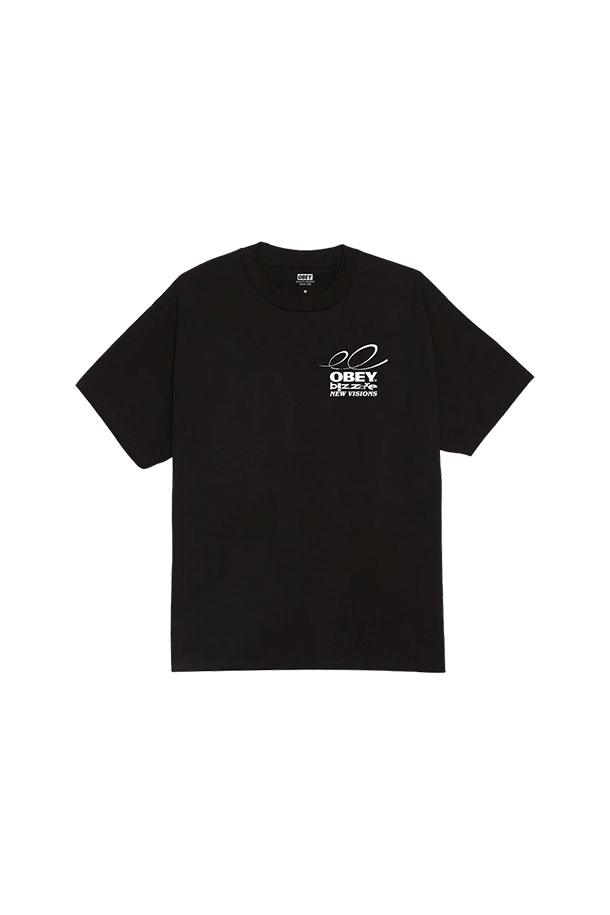 OBEY - 반팔티셔츠 - [오베이] OBEY BIZZARE NEW VISIONS 오베이 비자레 뉴 비전스 - BLACK